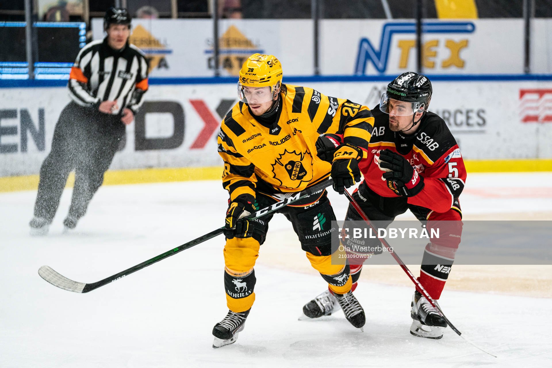 Skellefteås Jesper Frödén och Luleås Eddie Larsson