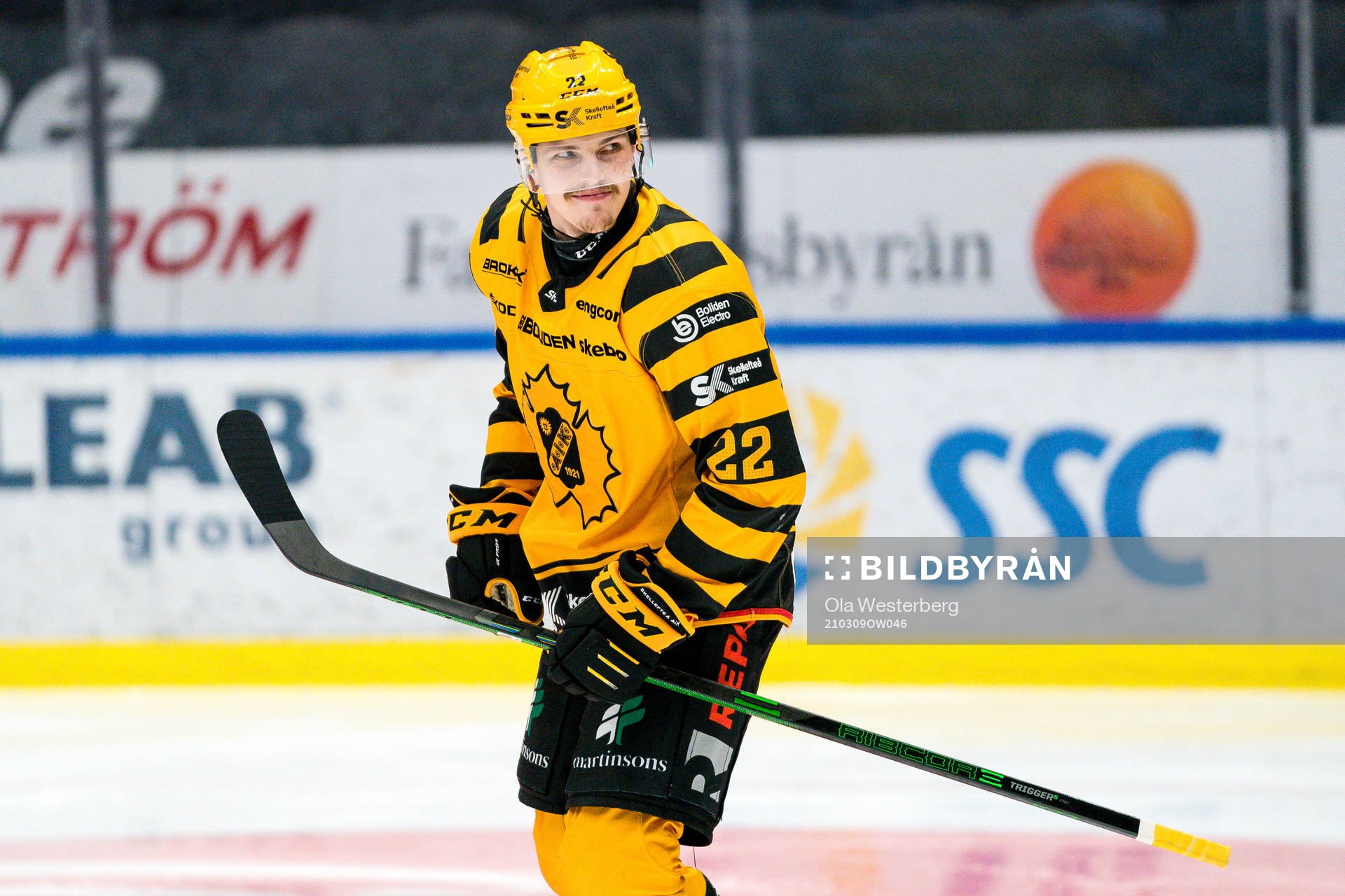 Skellefteås Jonathan Johnsson jublar