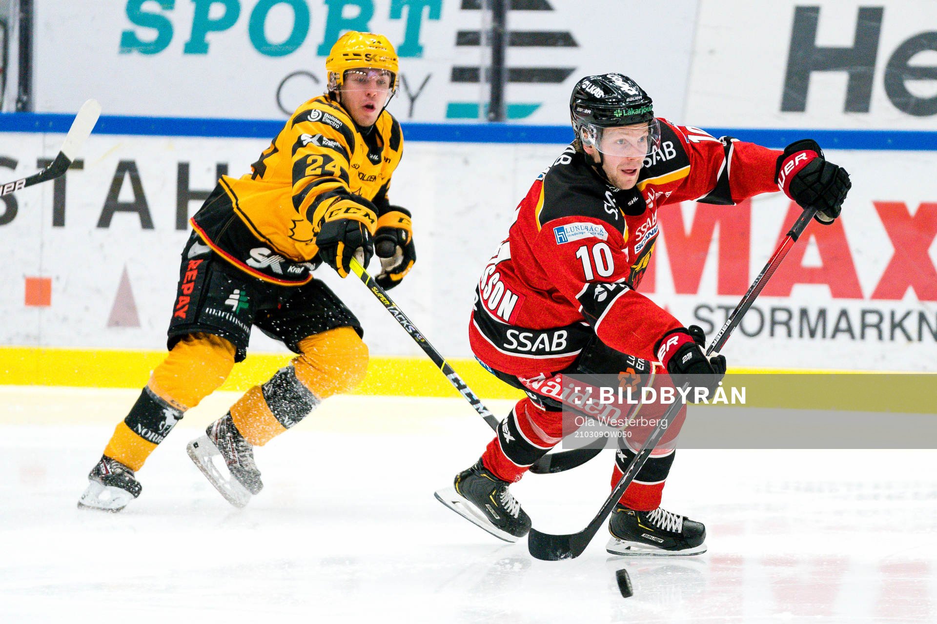 Skellefteås Andreas Wingerli och Luleås Einar Emanuelsson