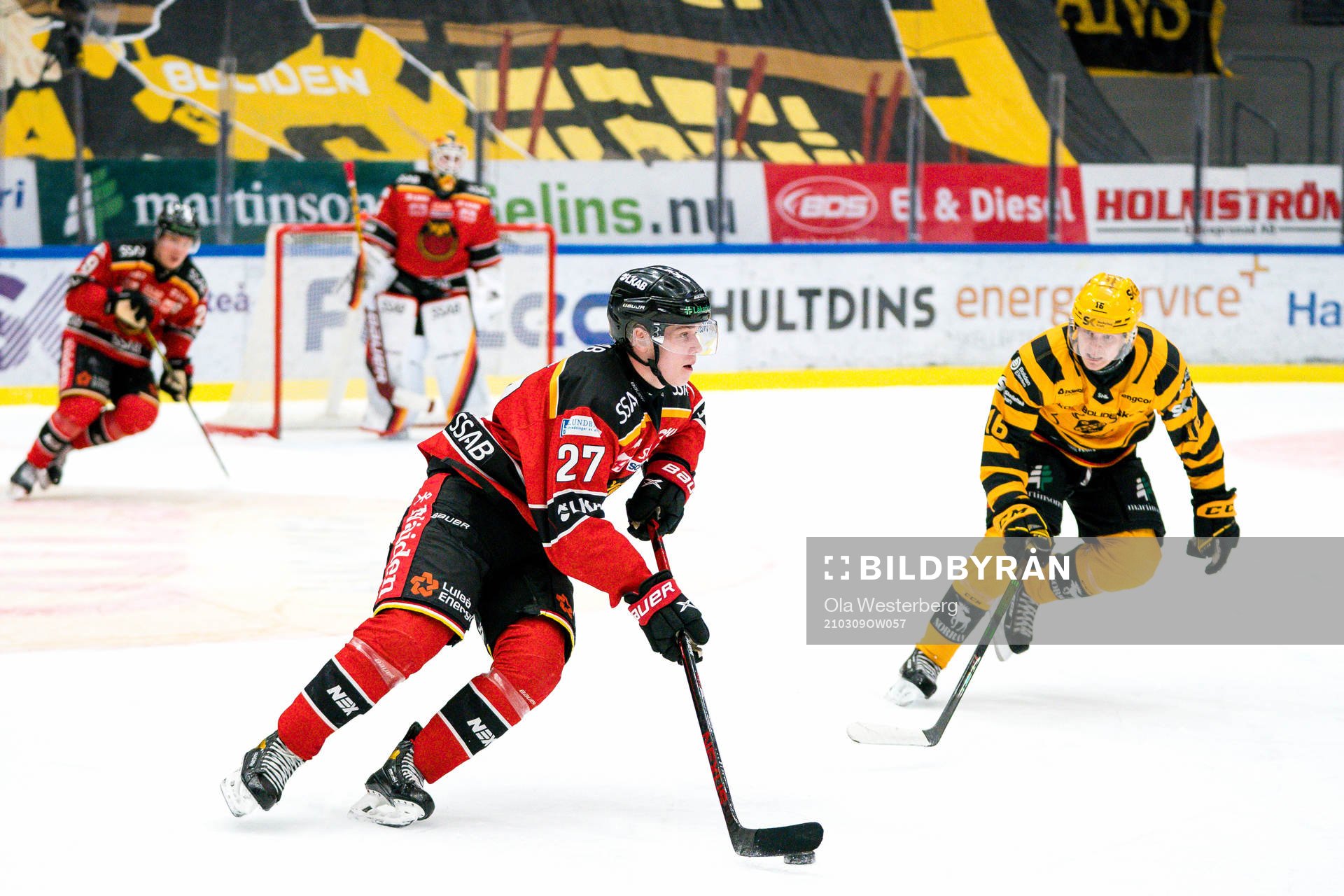 Luleås Nils Lundkvist och Skellefteås Linus Lindström