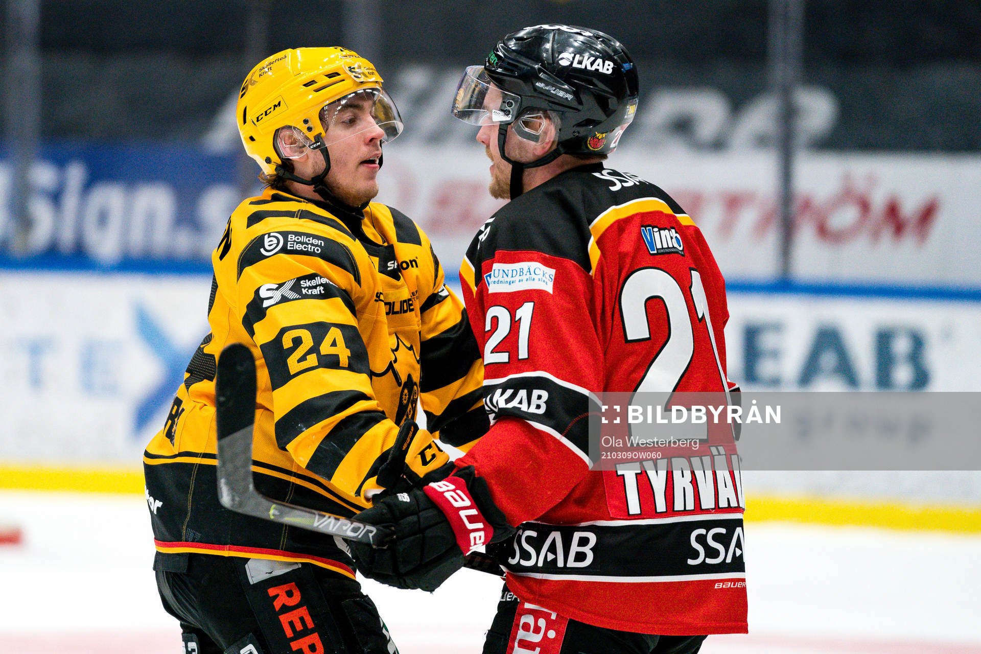Skellefteås Andreas Wingerli och Luleås Juhani Tyrväinen
