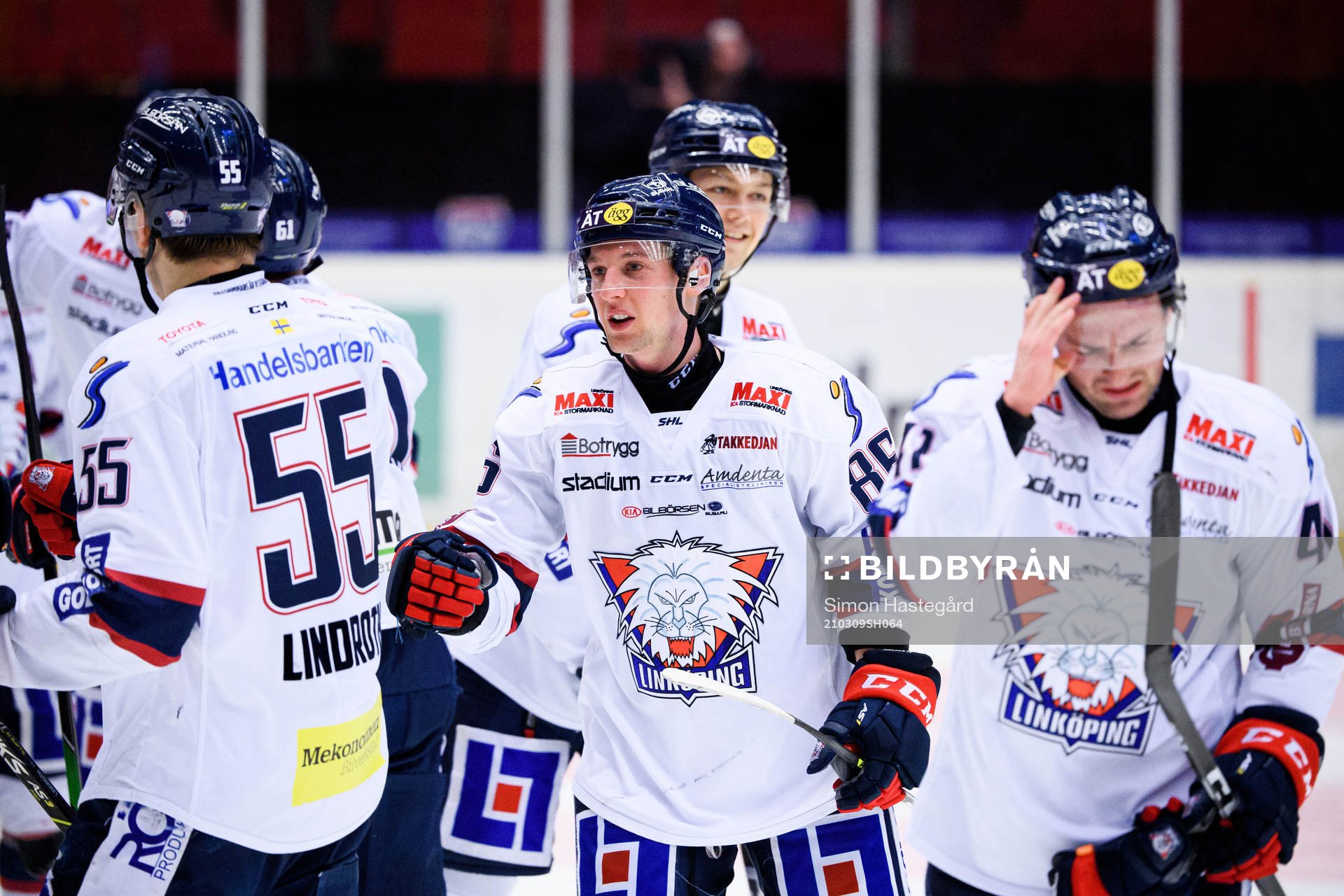 Linköpings Tyler Morley jublar