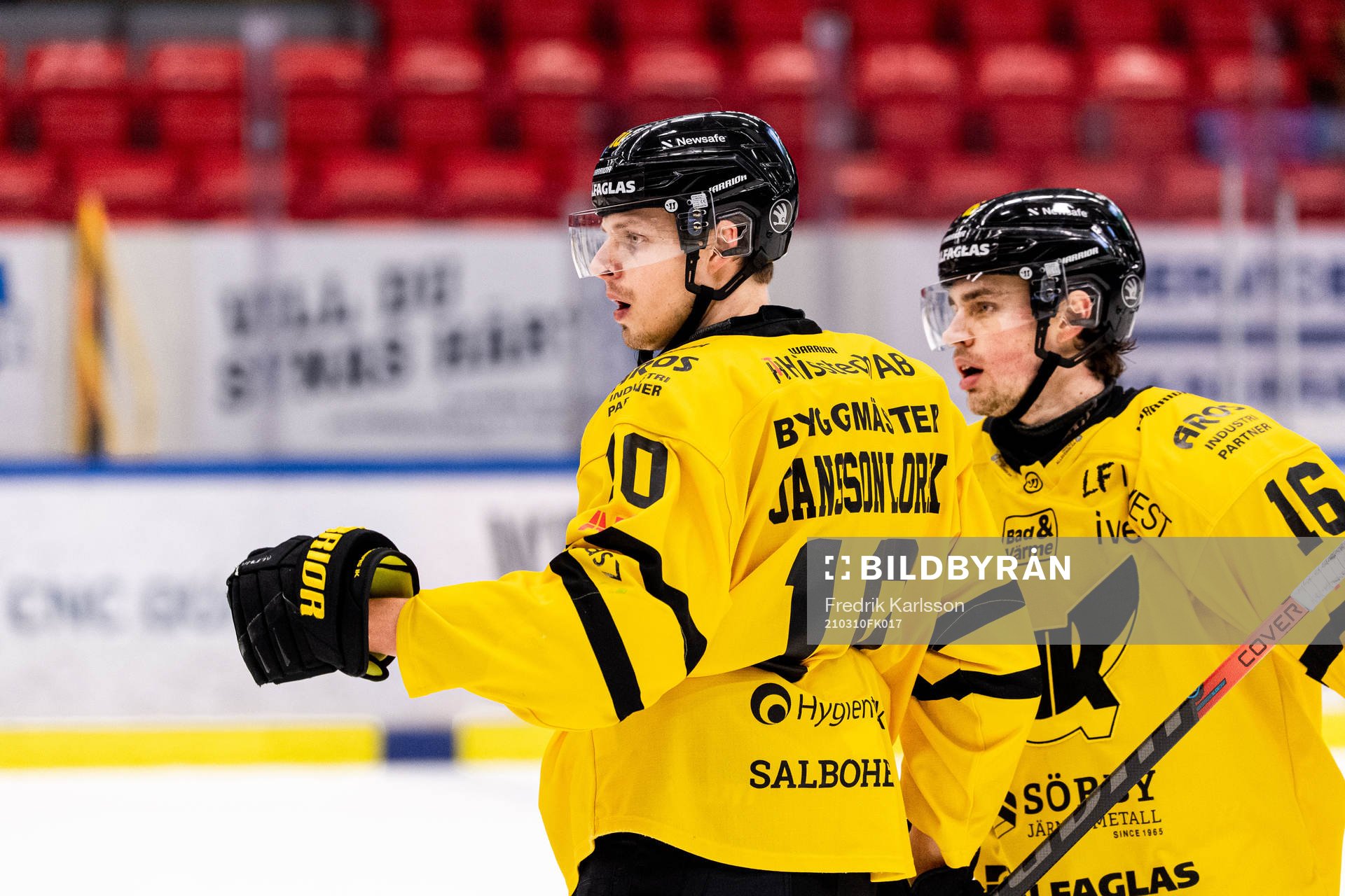 Västerås Jimmie Jansson Lorek jublar med Filip Karlsson