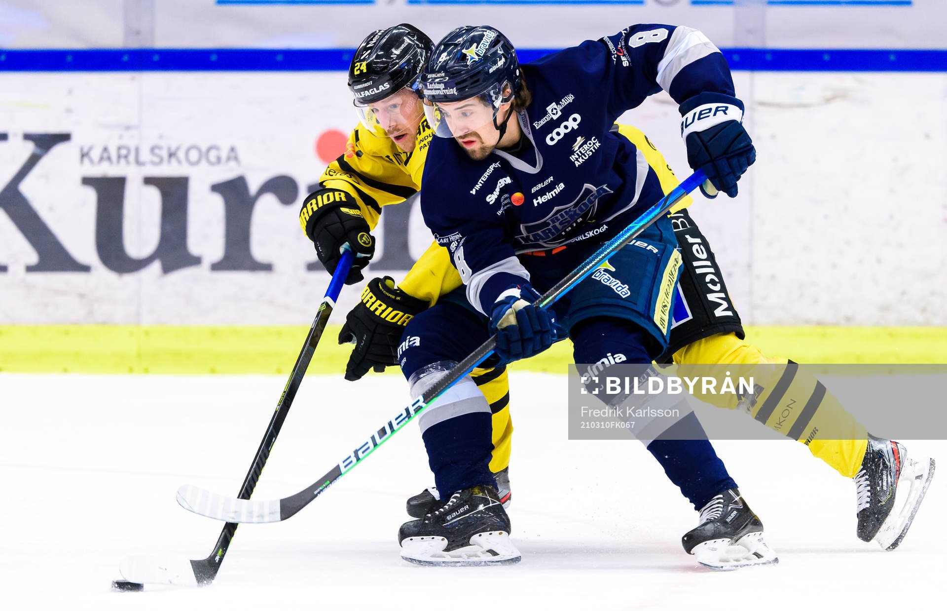 Västerås Joakim Hillding och Karlskogas Robin Carlsson