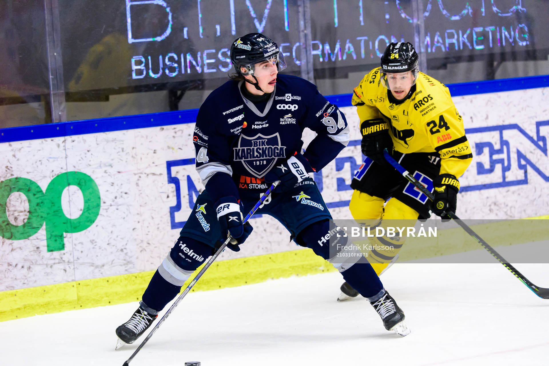 Karlskogas Linus Karlsson och Västerås Joakim Hillding