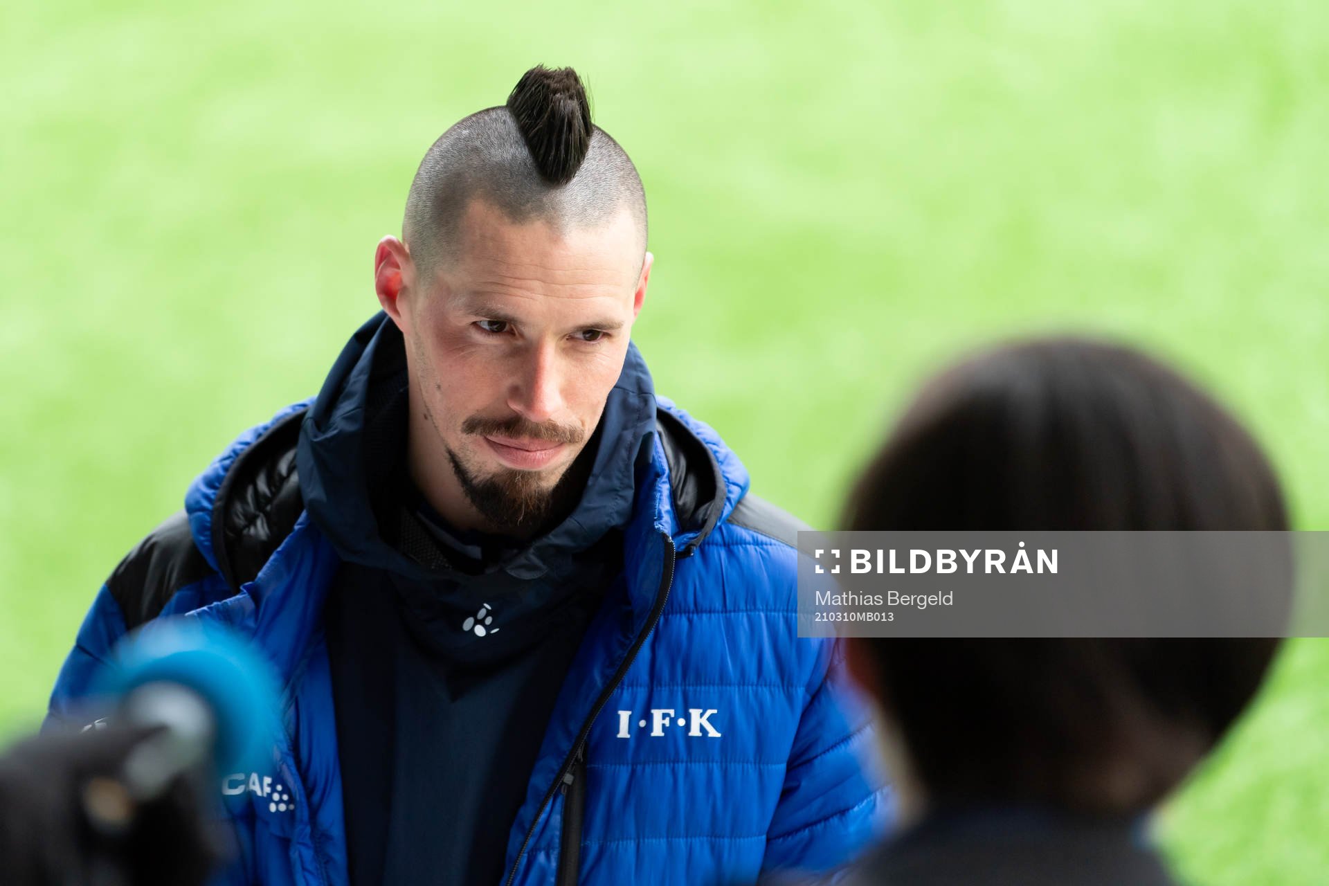 Marek Hamsik blir intervjuad