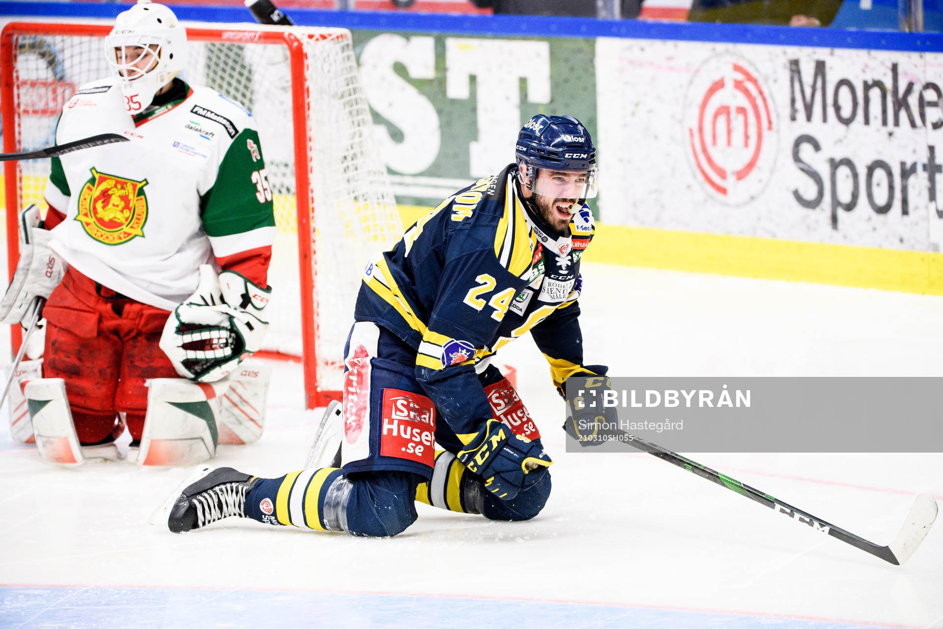 Södertäljes Jacob Dahlström jublar