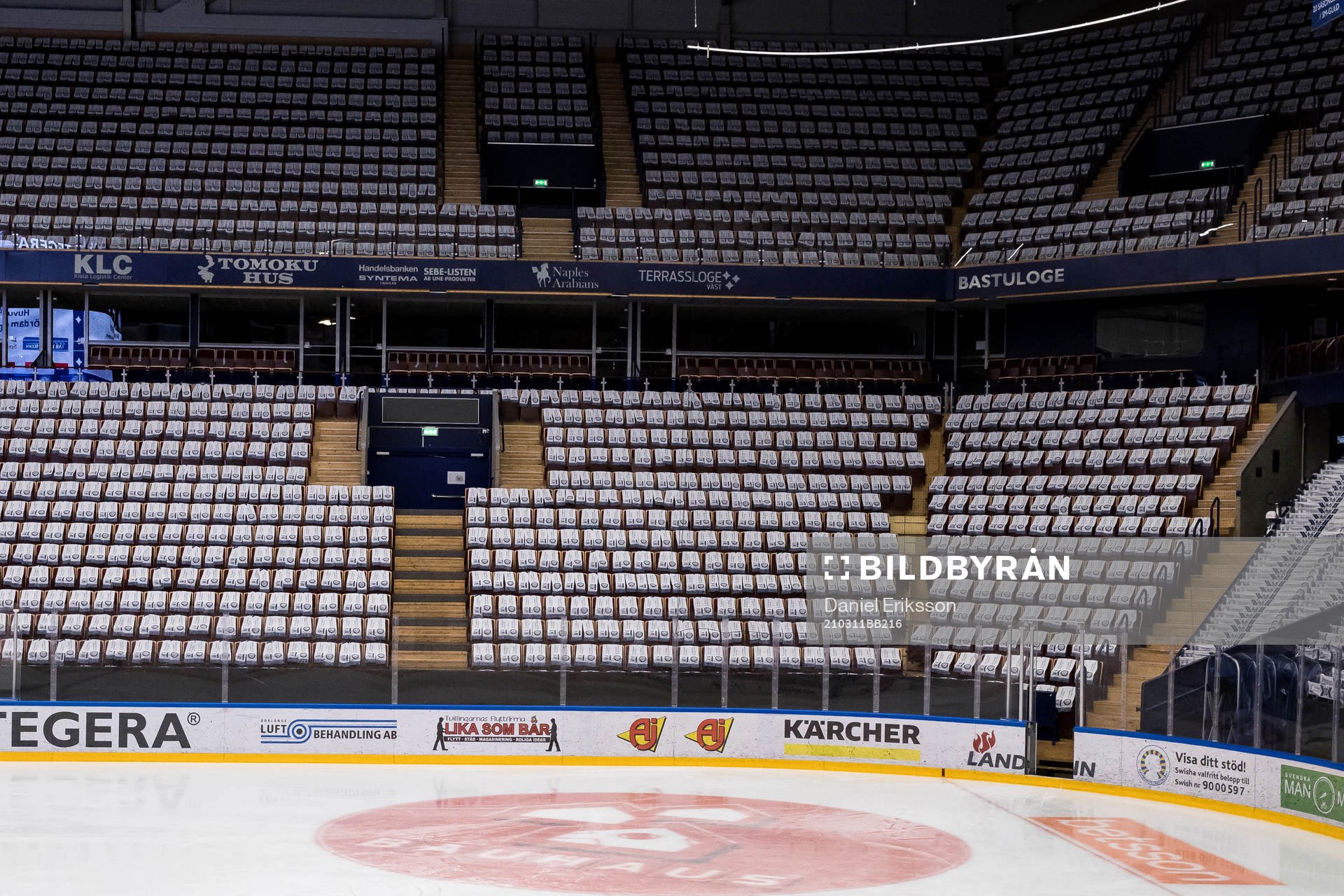 Tegera Arena täckt med 8500 halsdukar av Leksand Superstars