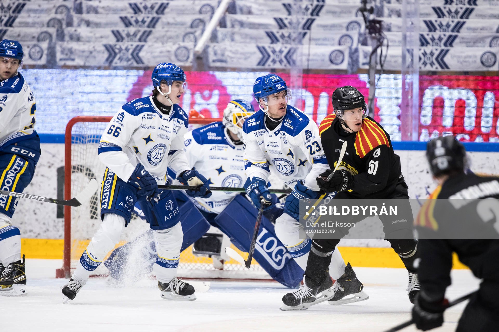 Leksands Nils Åman och Leksands Mirco Müller och Brynäs
