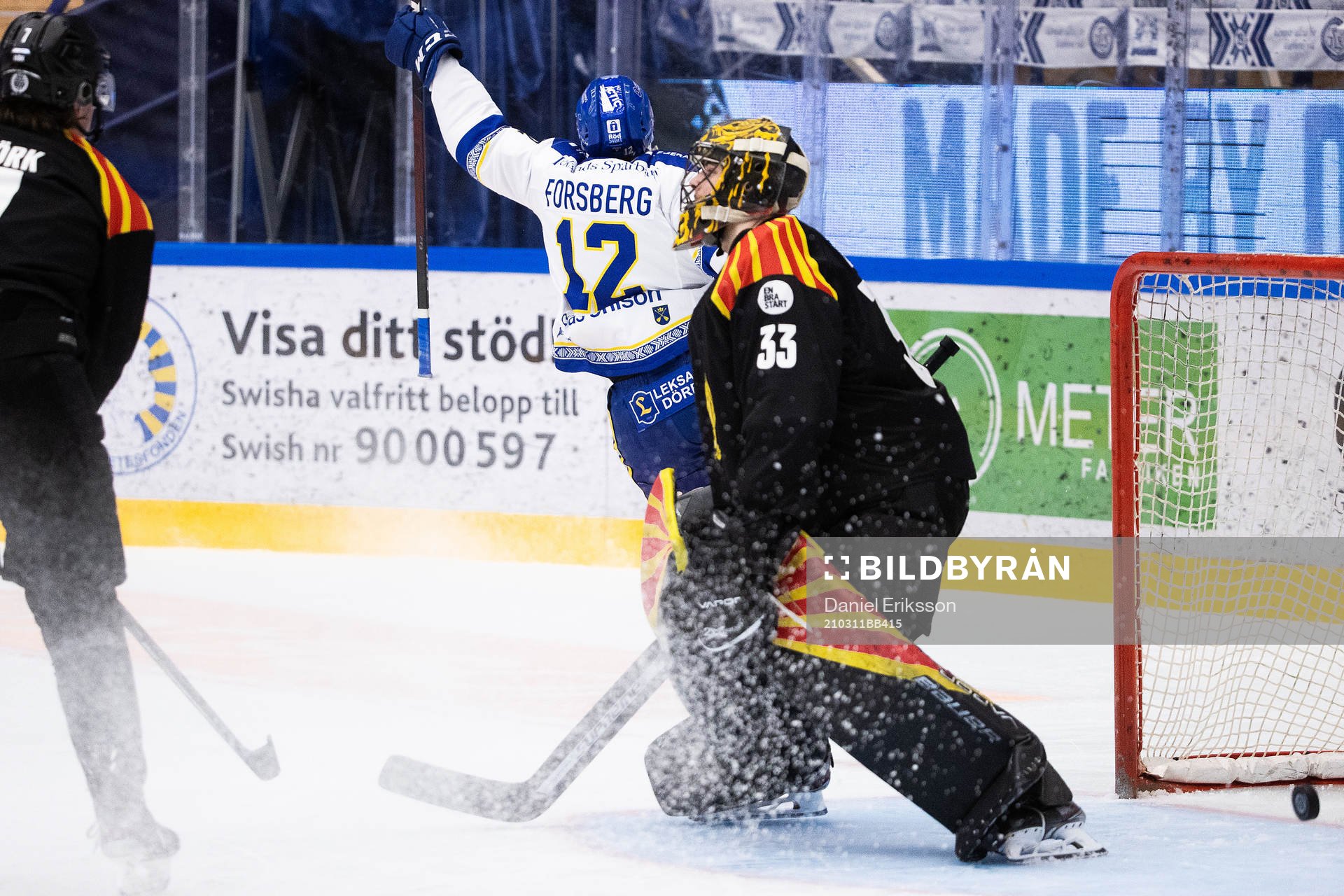Leksands Fredrik Forsberg jublar