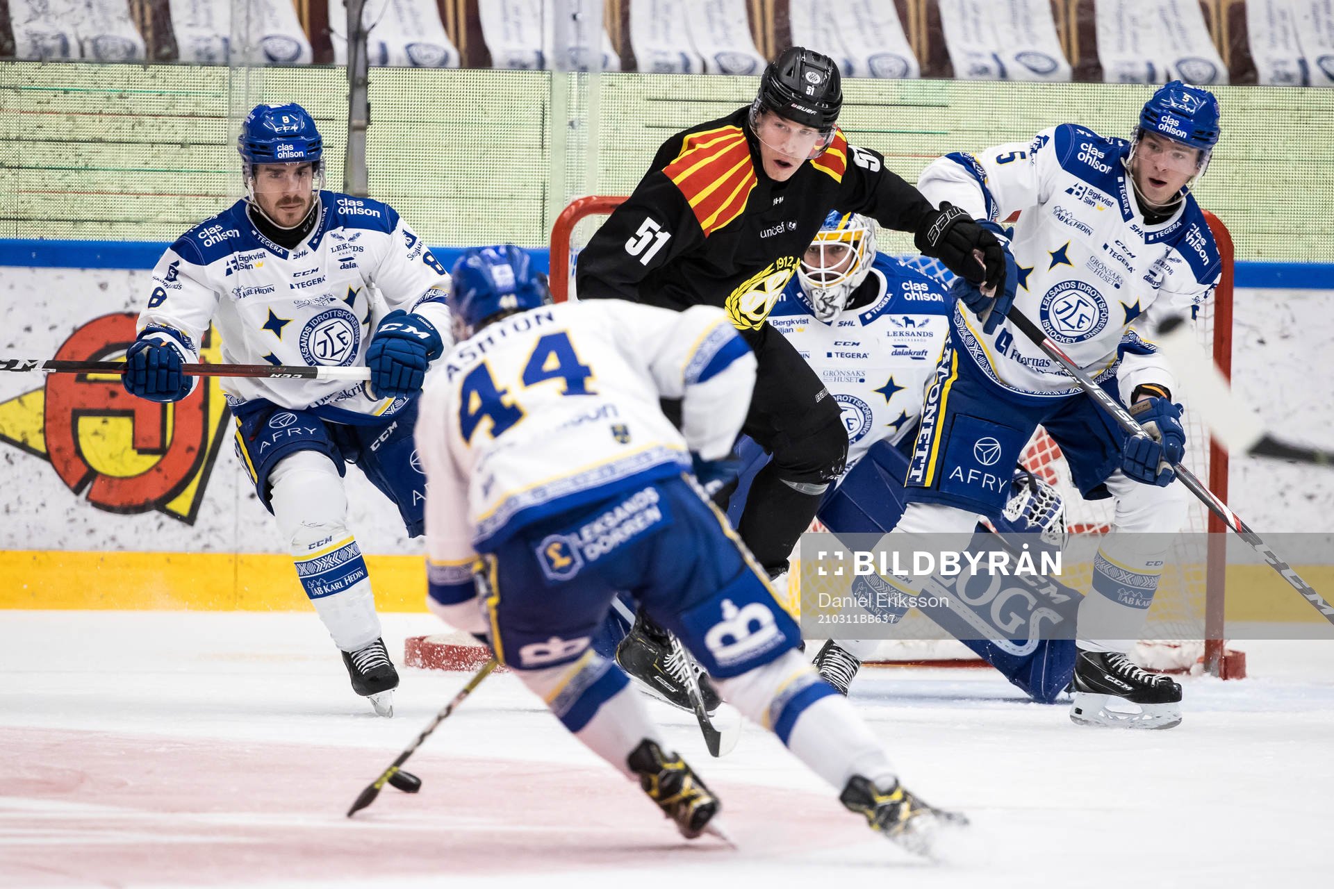 Leksands Matt Caito och Brynäs Tomi Sallinen och Leksands