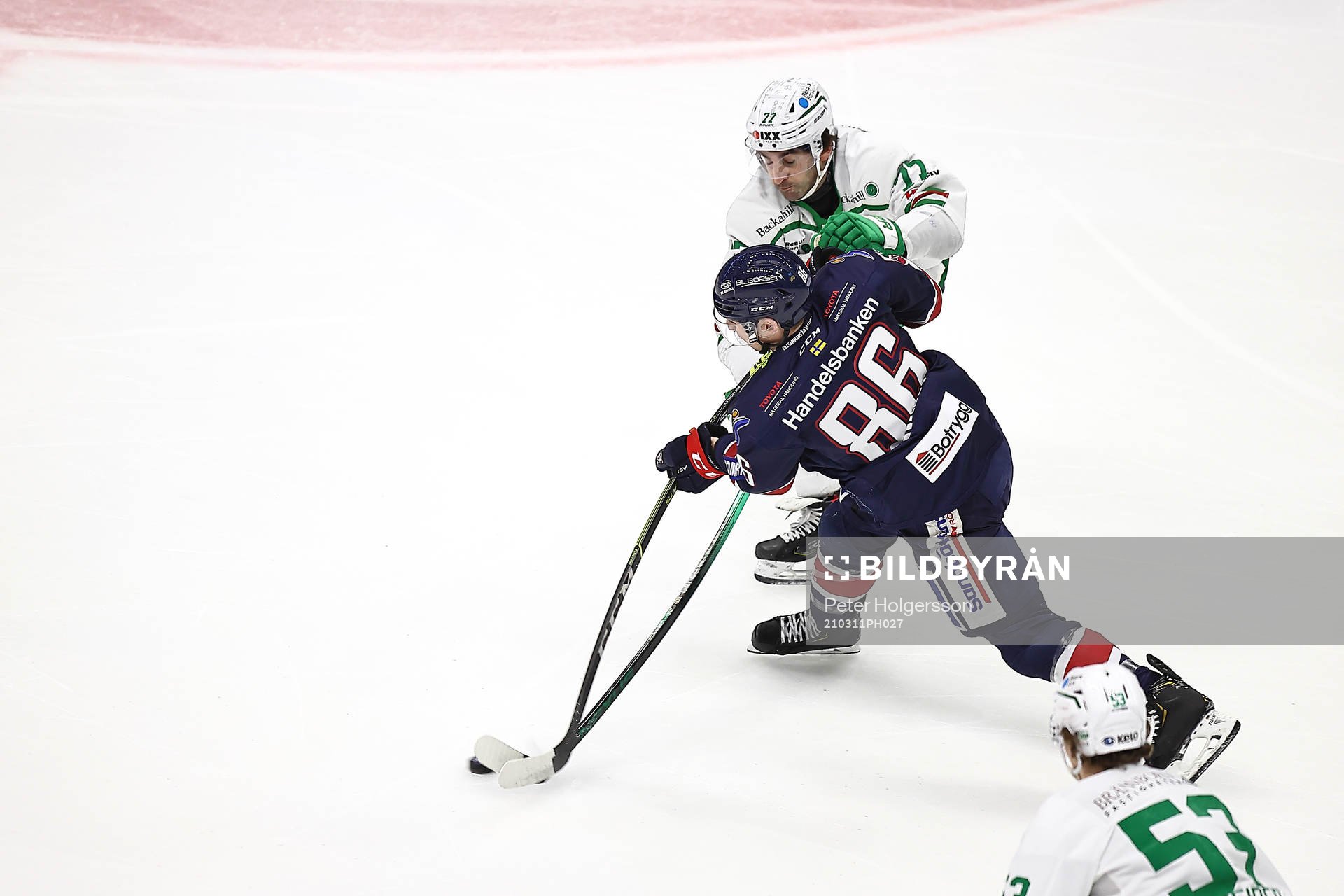 Linköpings Tyler Morley och Rögles Joseph Laleggia