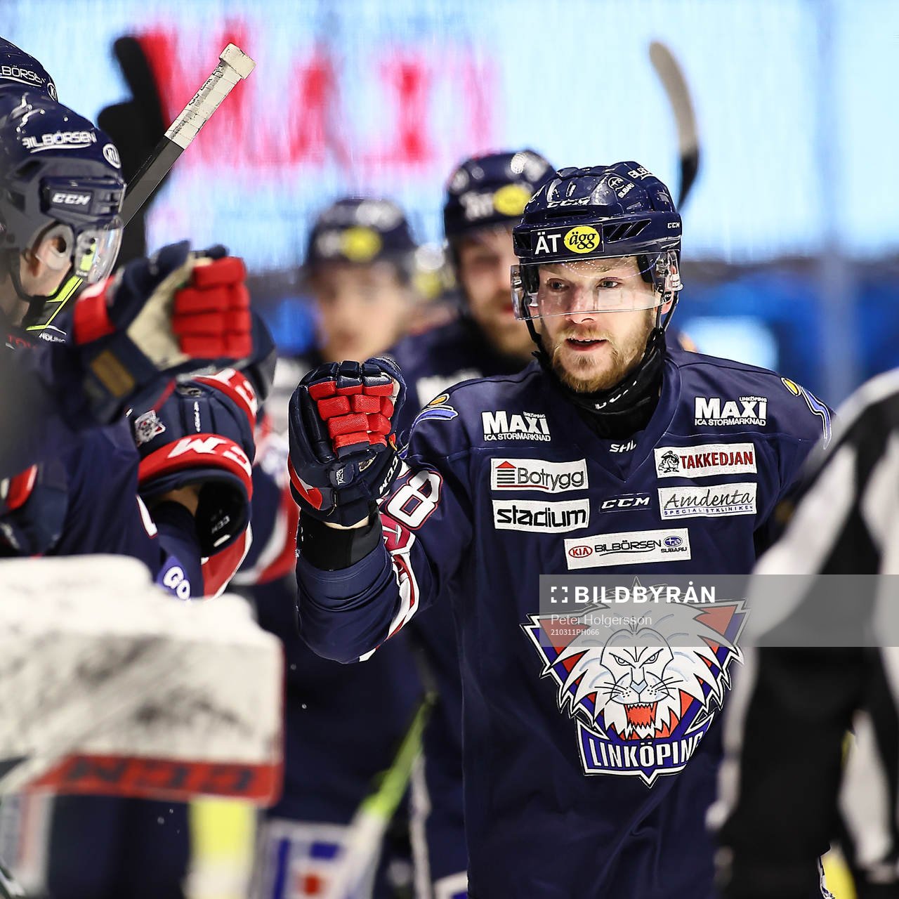Linköpings Jaakko Rissanen jublar