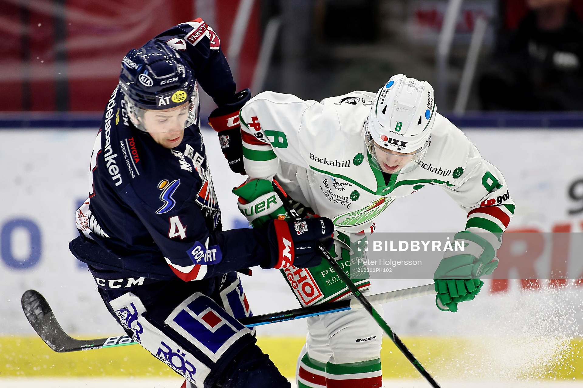 Linköpings Filip Berglund och Rögles Samuel Johannesson