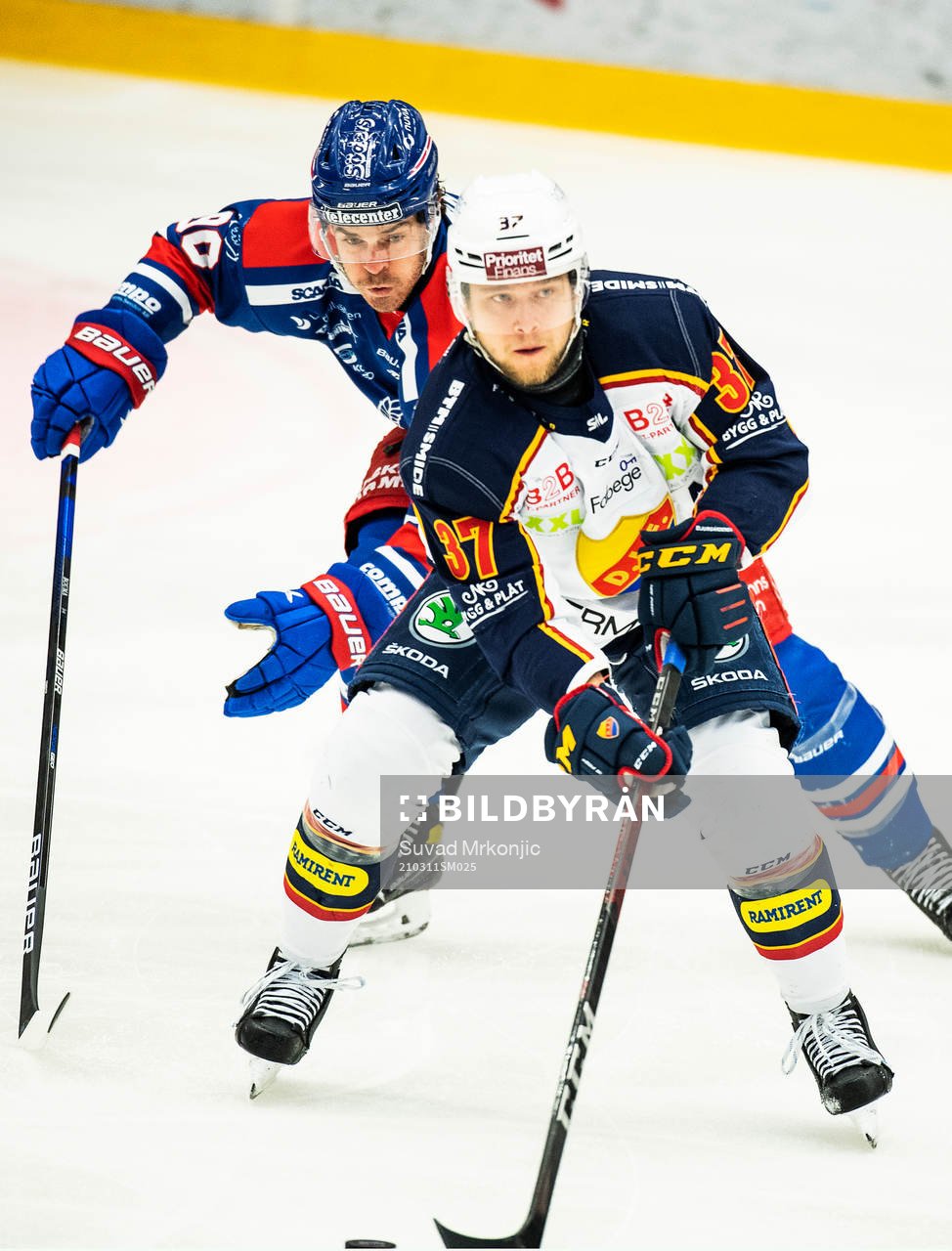 Oskarshamns Lance Bouma och Djurgårdens Jesper Pettersson