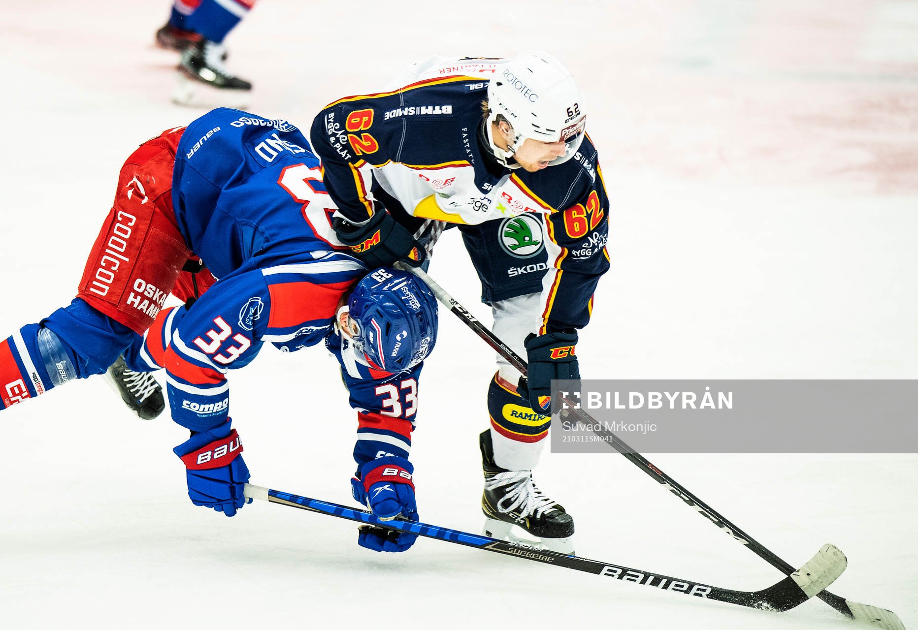 Oskarshamns Filiph Engsund och Djurgårdens Manuel Ågren