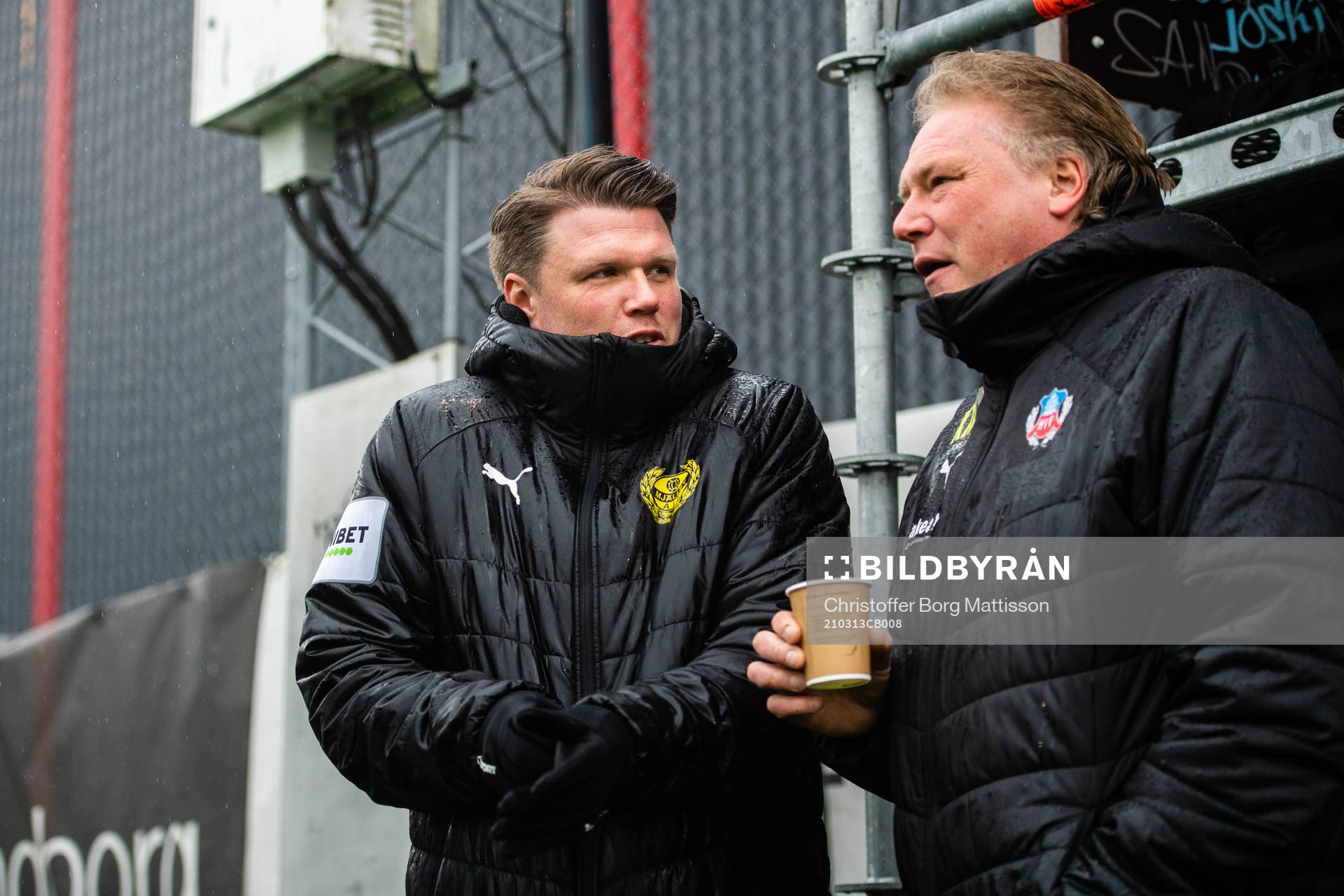 Mjällbys tränare Christian Järdler och Helsingborgs