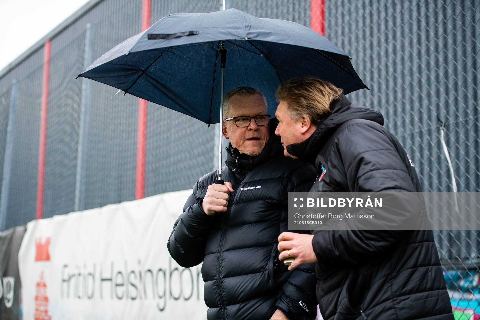 Förbundskapten Janne Andersson och Helsingborgs tränare
