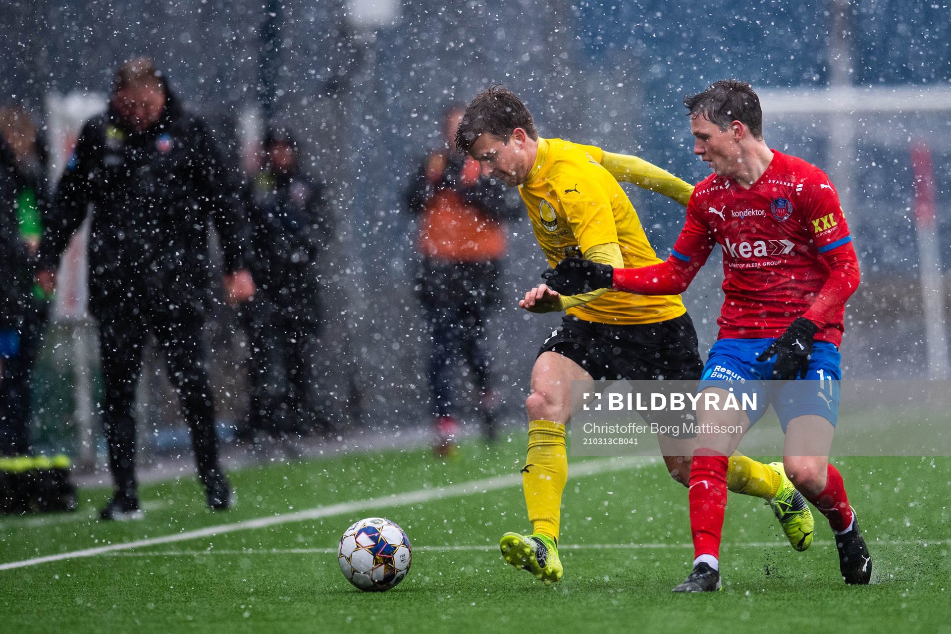Mjällbys Joel Nilsson och Helsingborgs Max Svensson