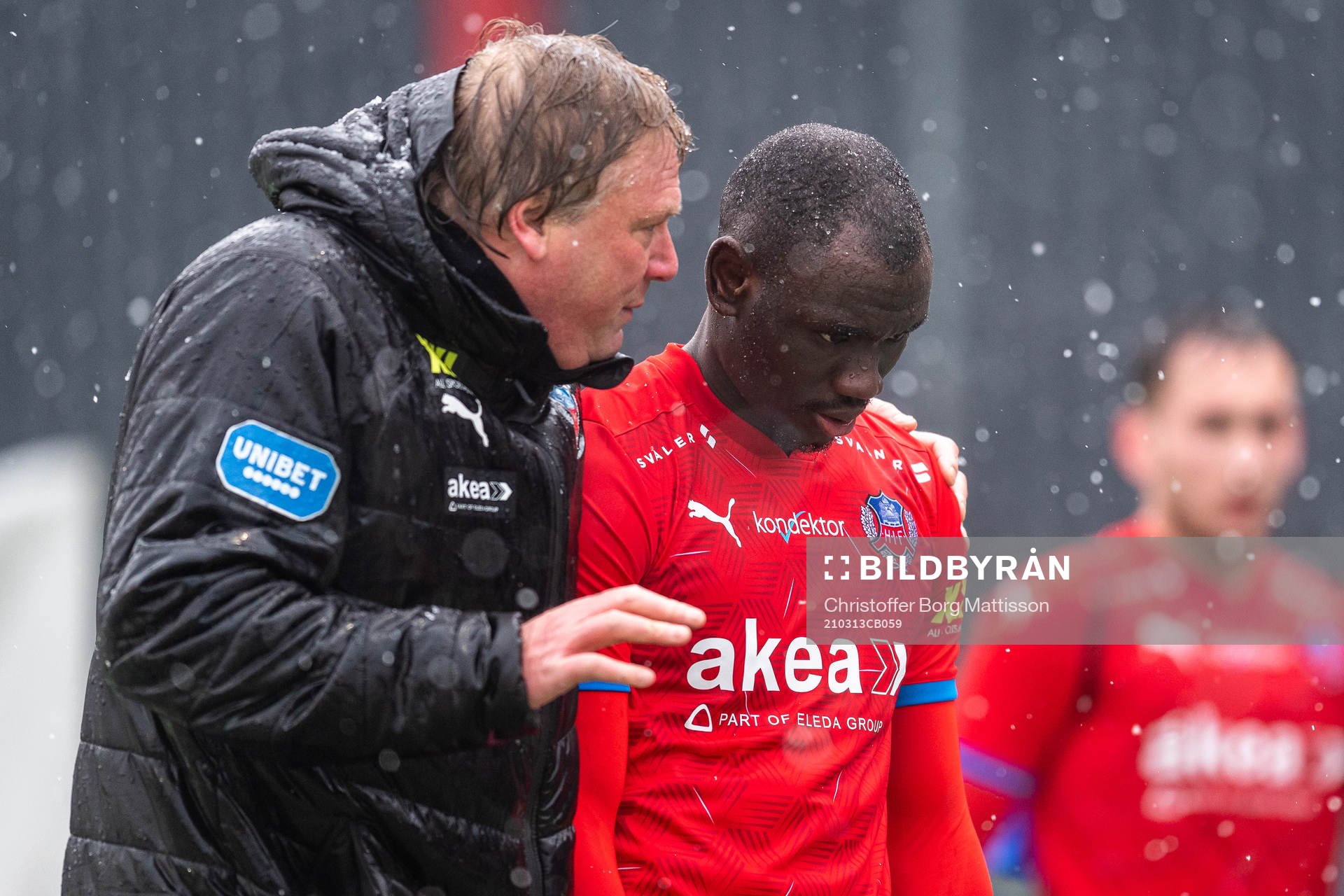Helsingborgs tränare Jörgen Lennartsson och Ravy