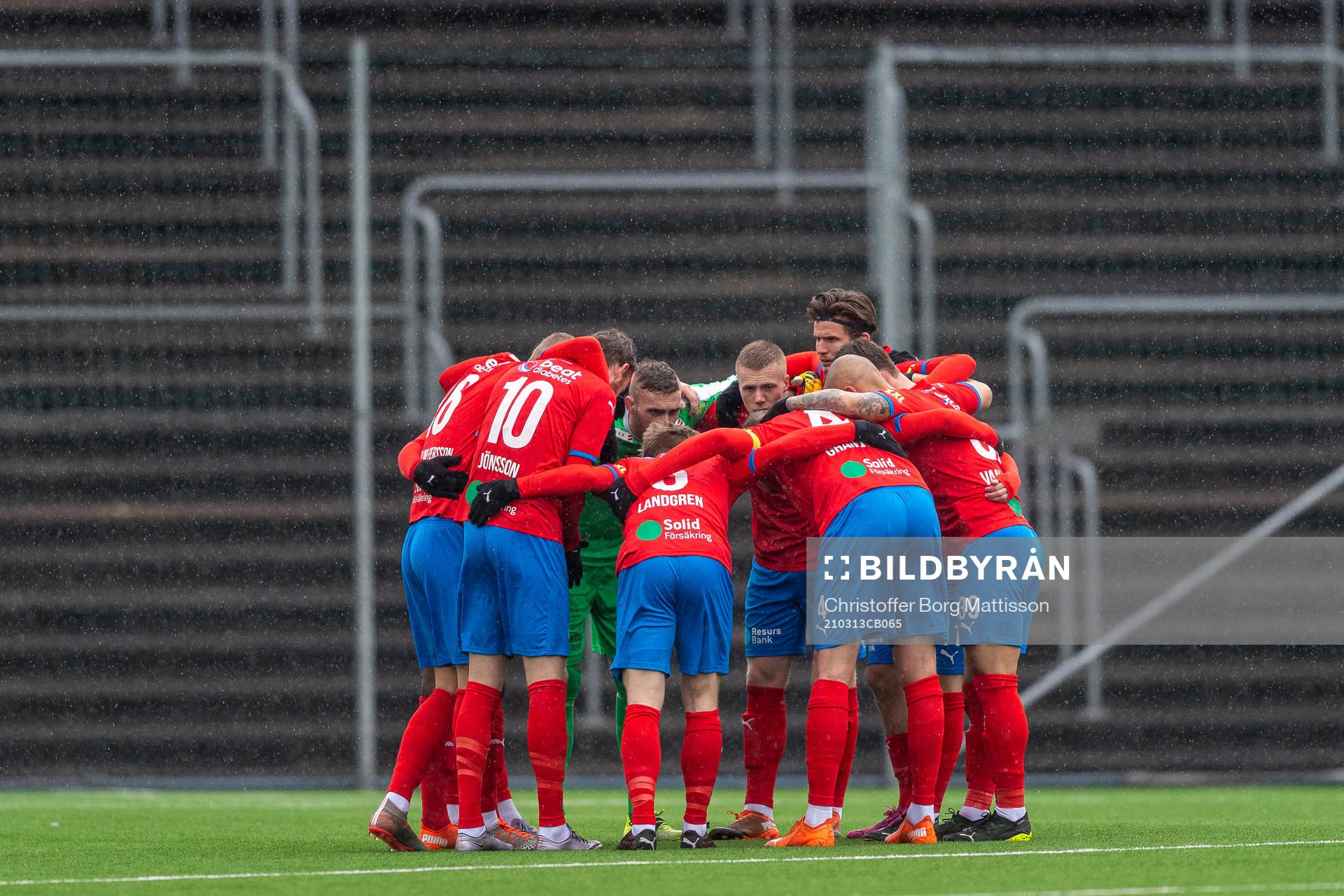 Helsingborgs spelare samlas