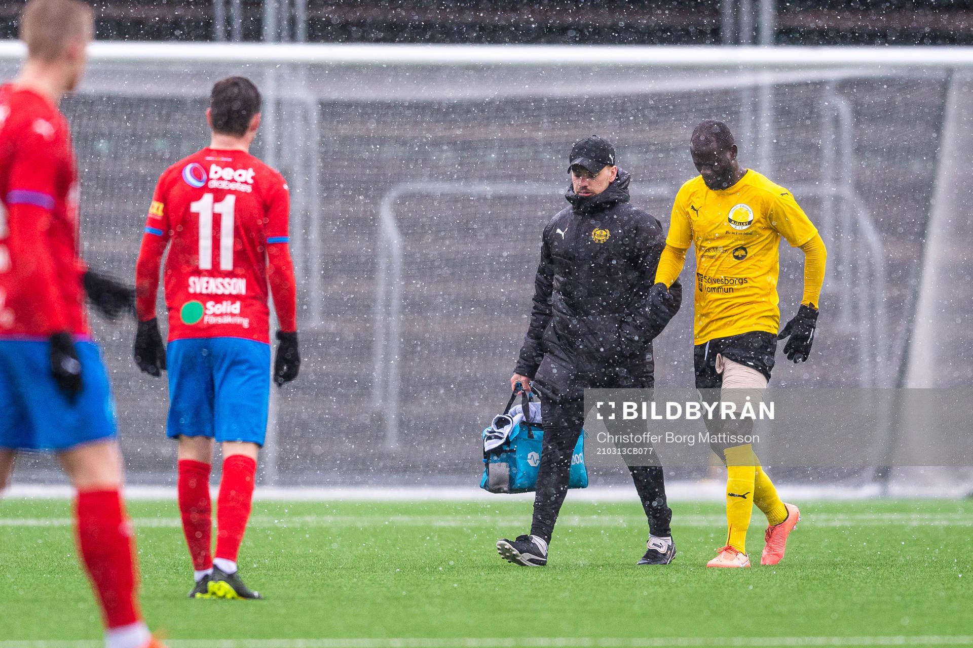 Mjällbys Enock Kofi Adu kliver av skadad