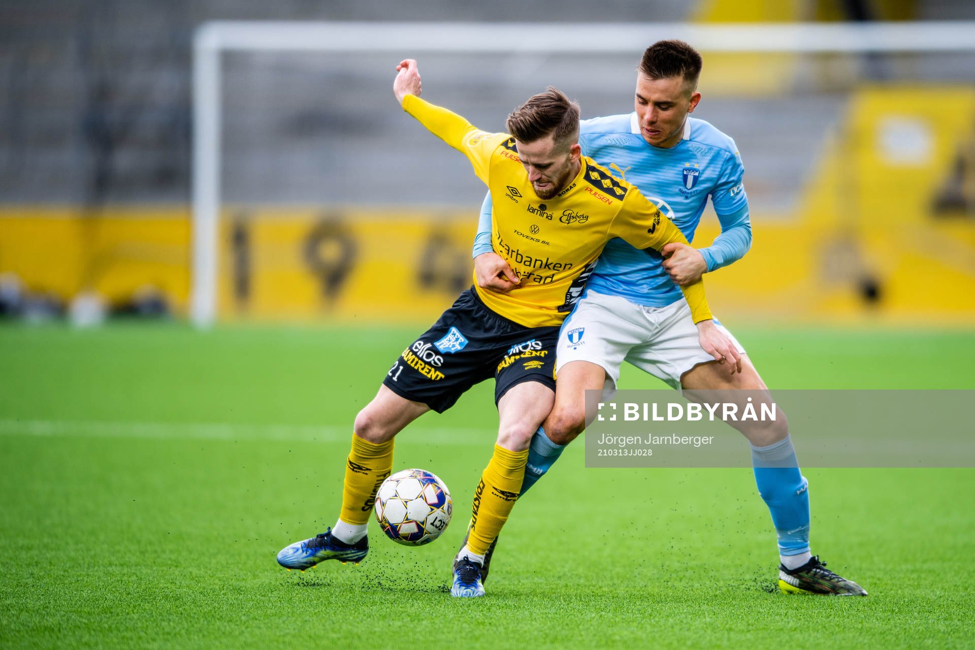 Elfsborgs Rasmus Alm och Malmö FFs Jonas Knudsen