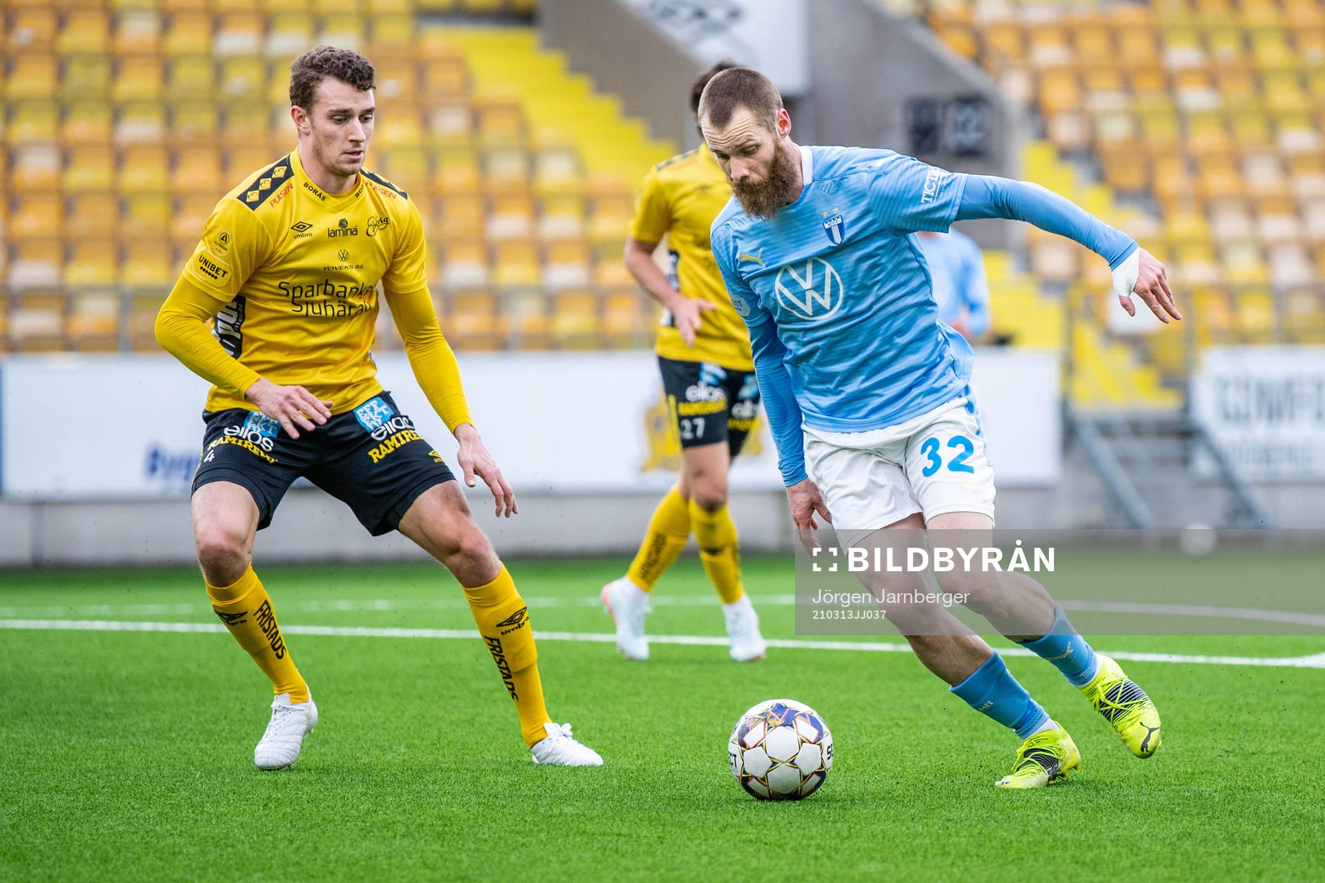Elfsborgs Christopher McVey och Malmö FFs Jo Inge Berget