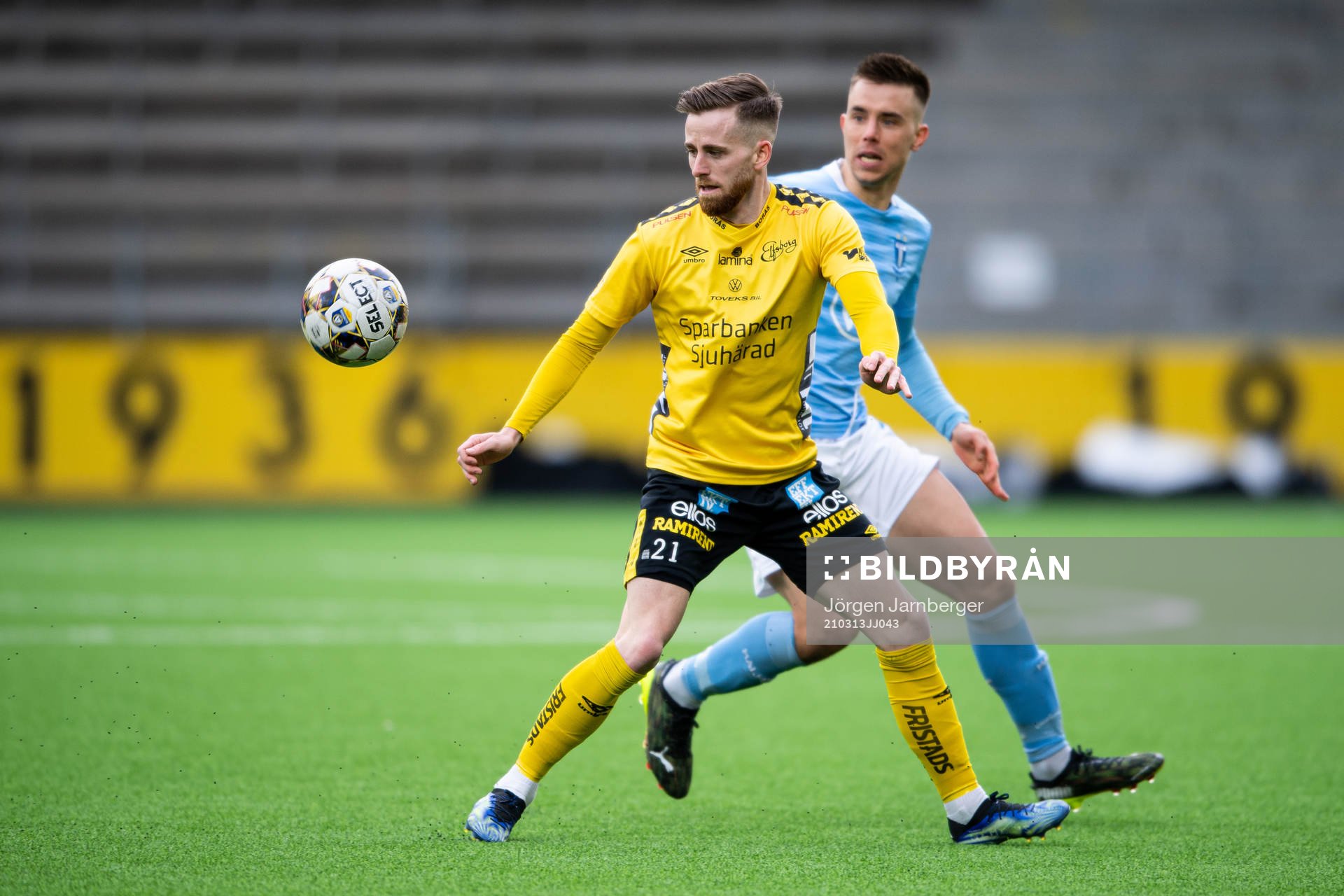 Elfsborgs Rasmus Alm och Malmö FFs Jonas Knudsen