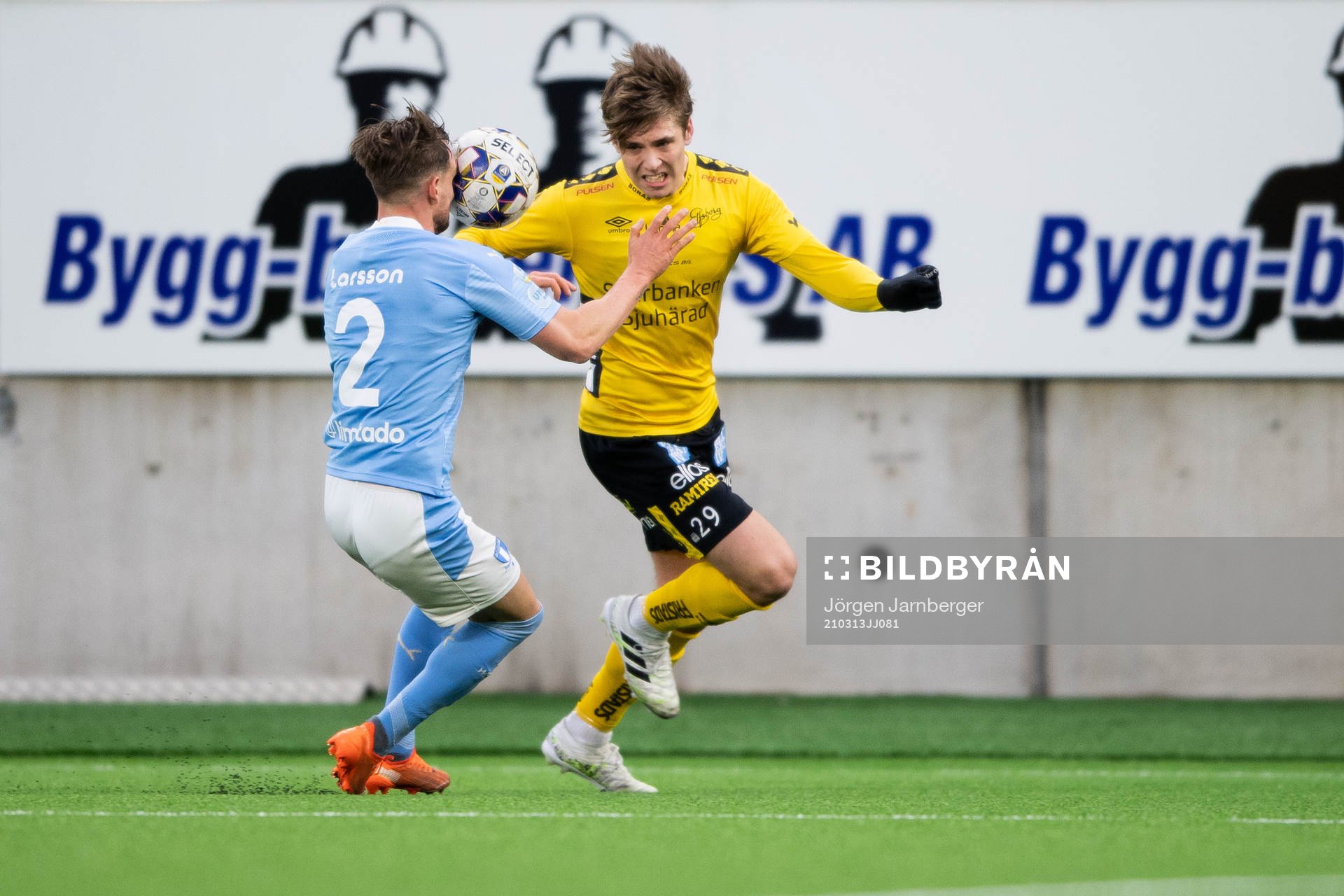 Elfsborgs Oliver Zandén och Malmö FFs Eric Larsson