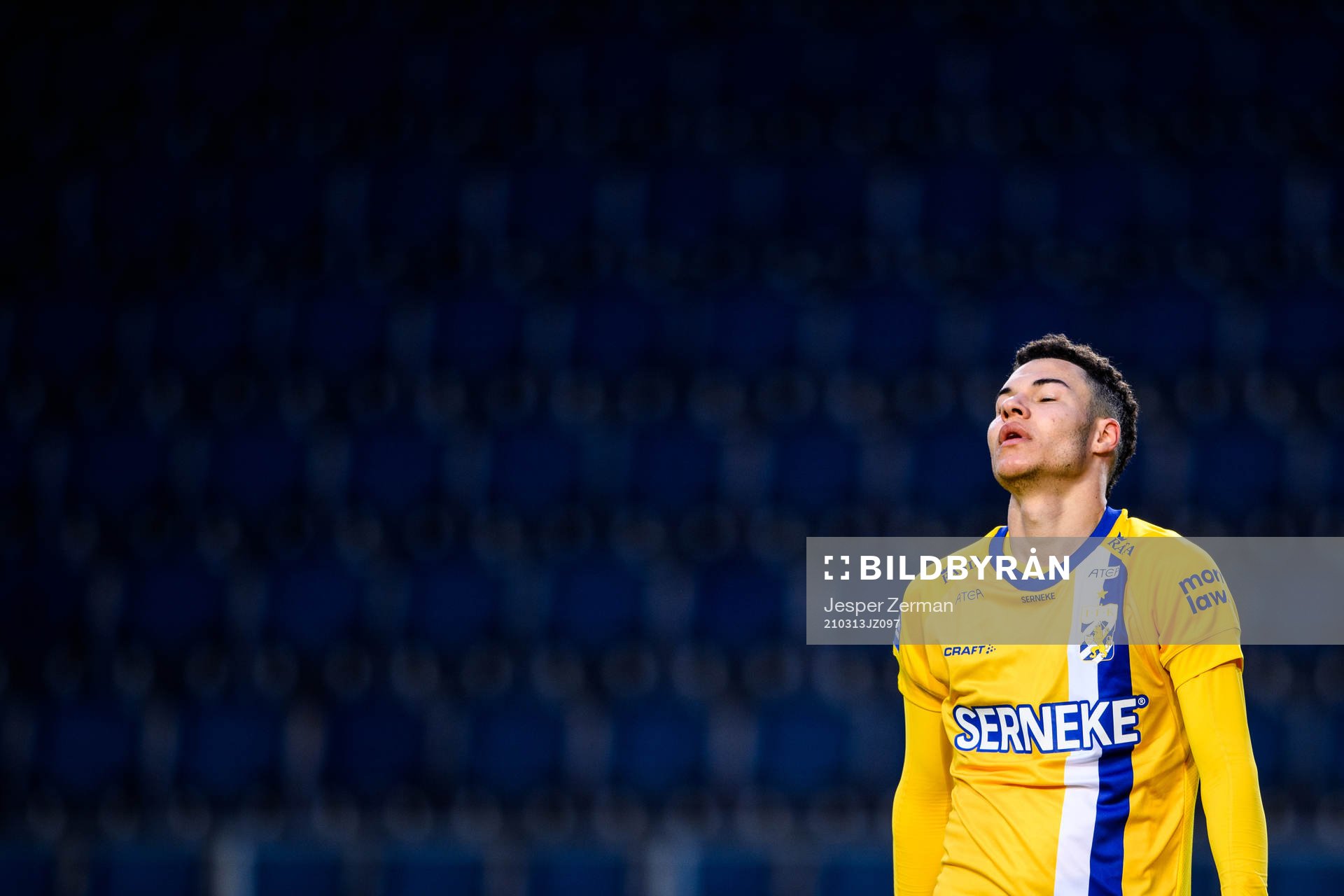 IFK Göteborgs Alexander Jallow deppar
