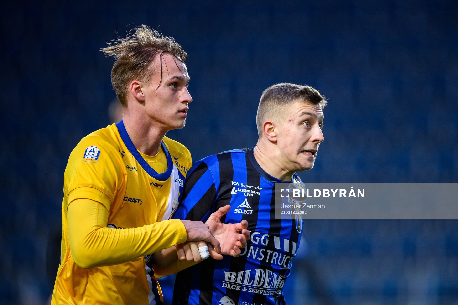 IFK Göteborgs Oscar Vilhelmsson och Sirius Simon Gefvert