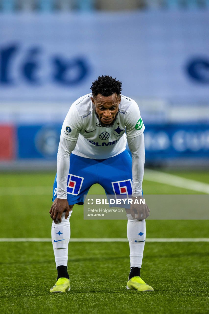 IFK Norrköpings Samuel Adegbenro deppar