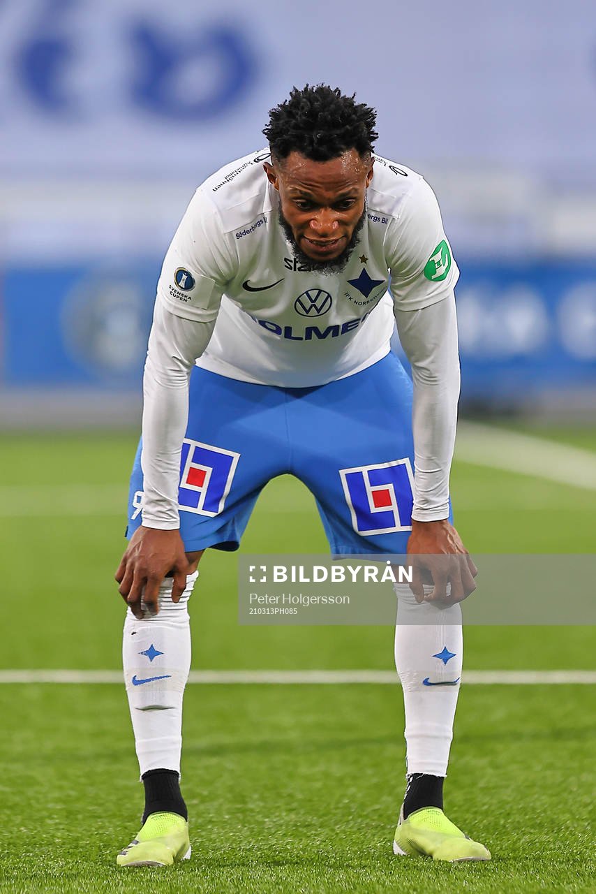 IFK Norrköpings Samuel Adegbenro deppar