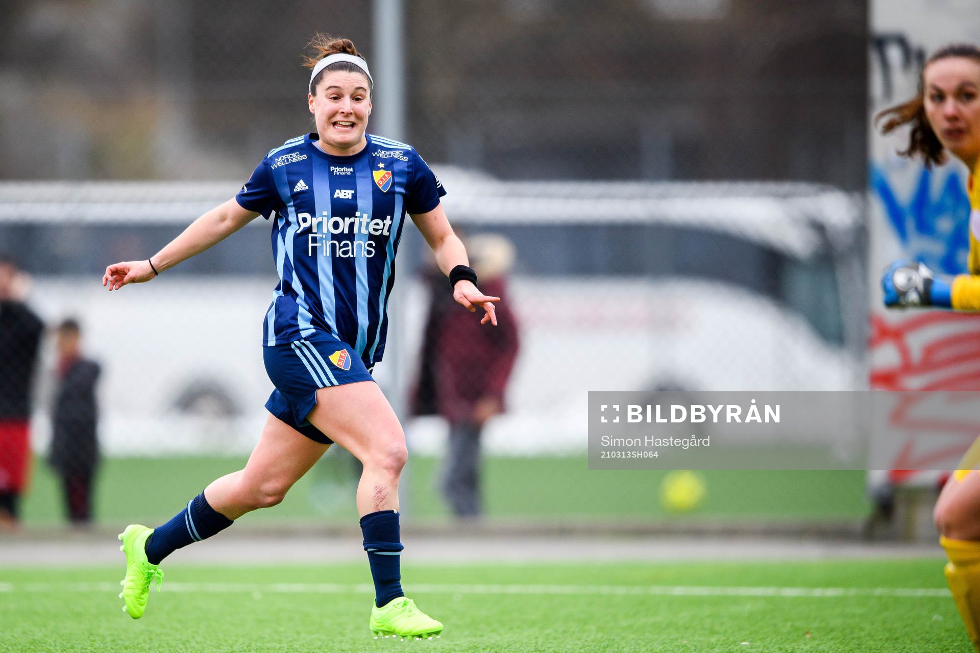 Djurgårdens Hayley Dowd jublar