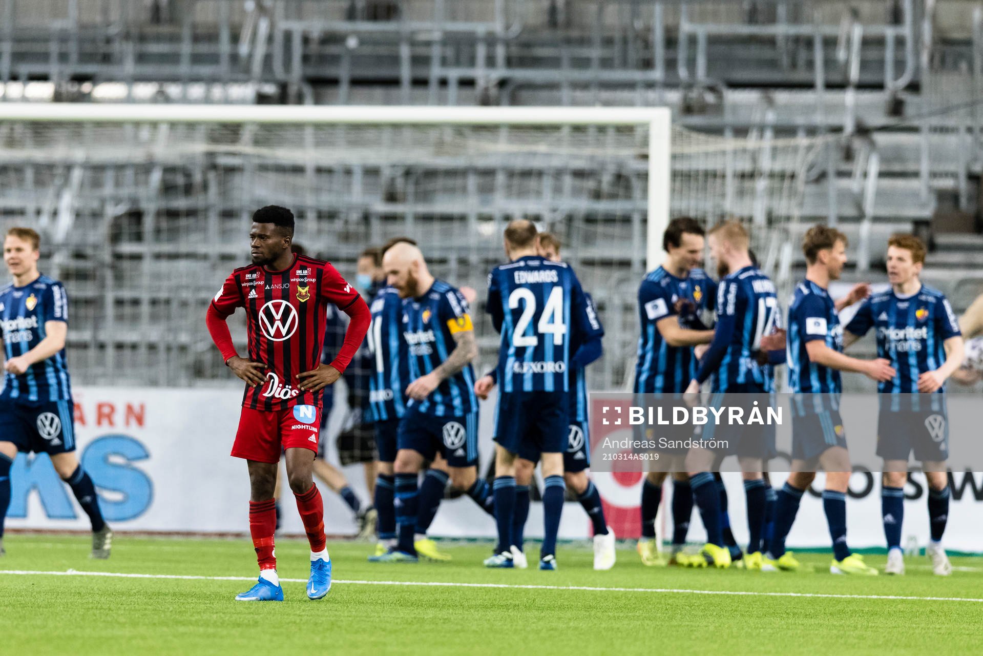Östersunds Kalpi Wilfried Ouattara deppar