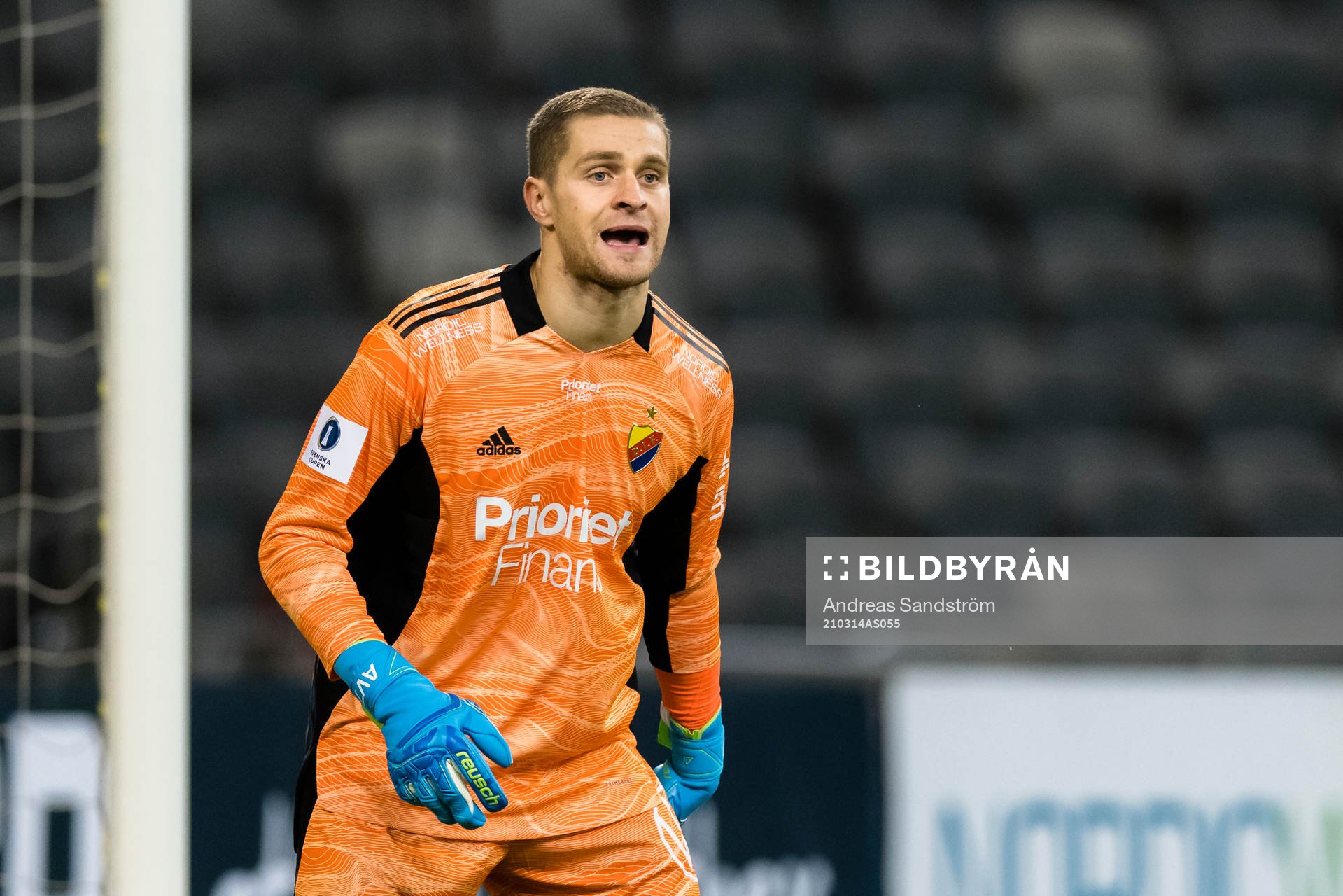 Djurgårdens målvakt Aleksandr Vasyutin