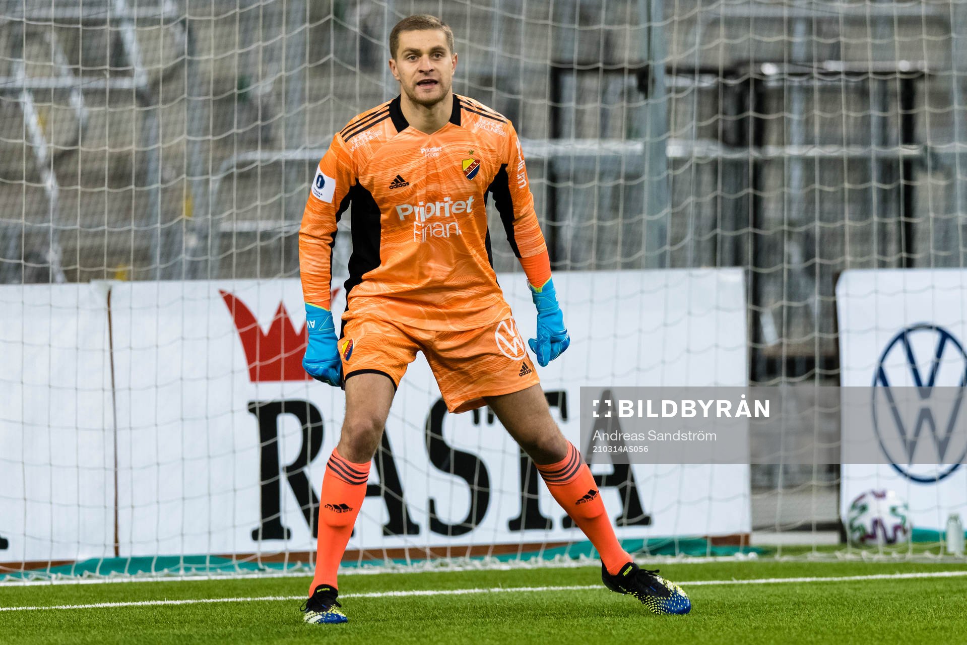 Djurgårdens målvakt Aleksandr Vasyutin