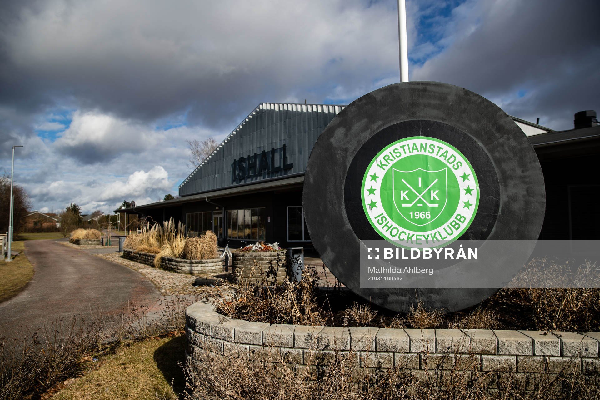 Exteriör av Kristianstad Ishall