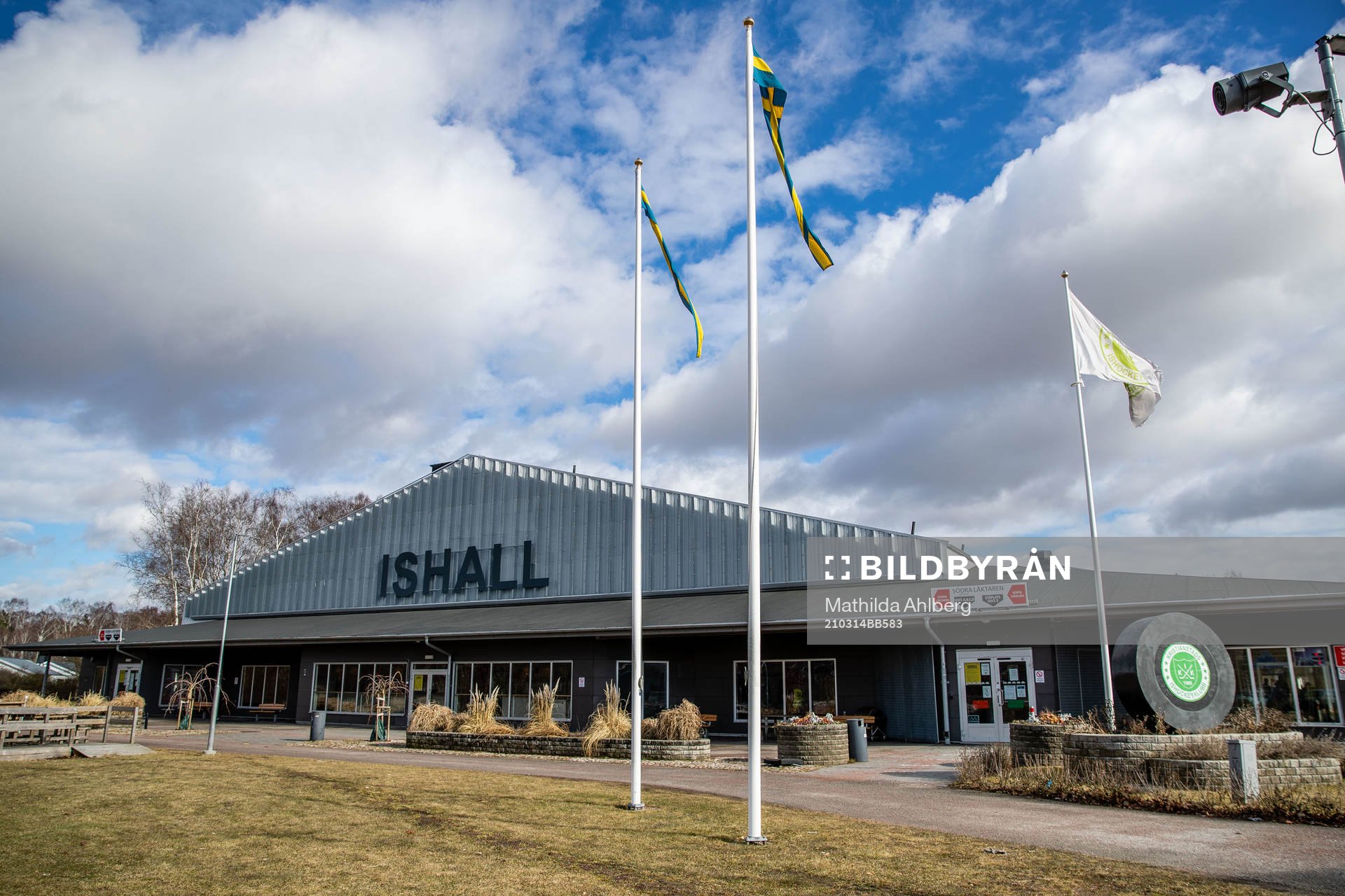 Exteriör av Kristianstad Ishall