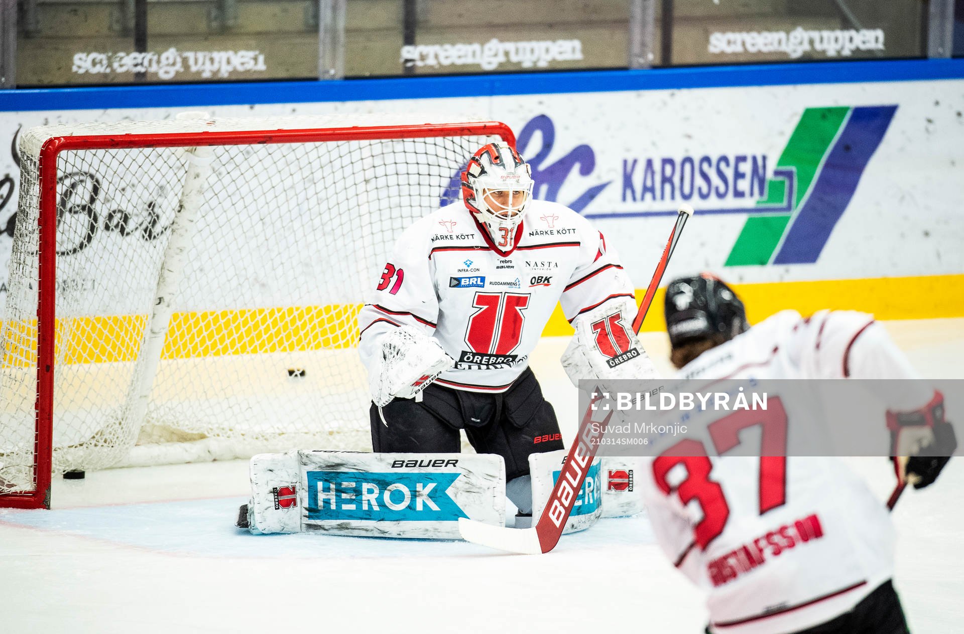 Örebros målvakt Jonas Arntzen och Glenn Gustafsson