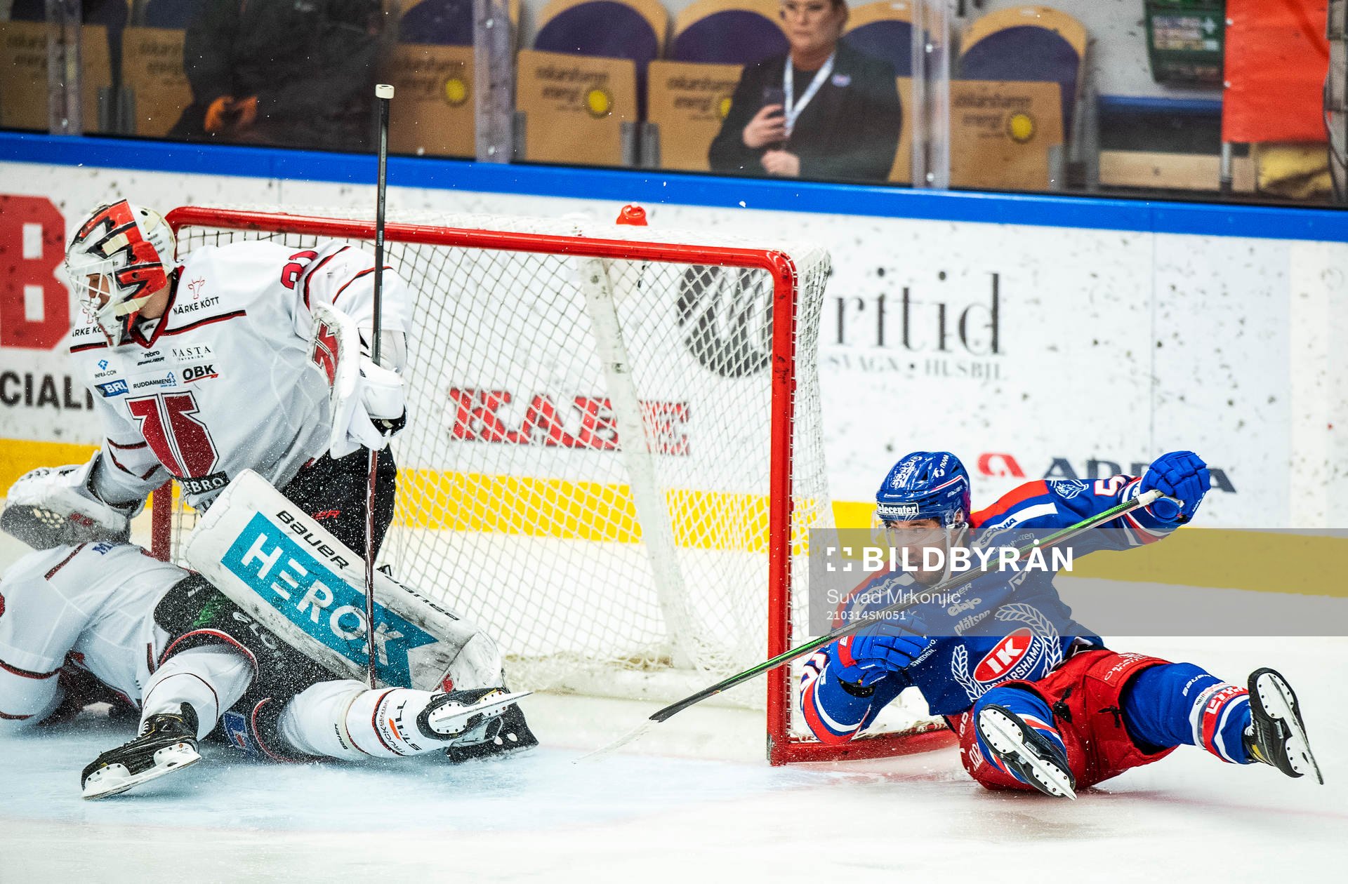 Oskarshamns Max Veronneau gör här 2-0 bakom Örebros