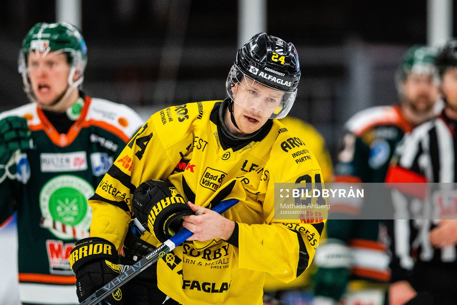 Västerås Joakim Hillding har ontunder ishockeymatchen i