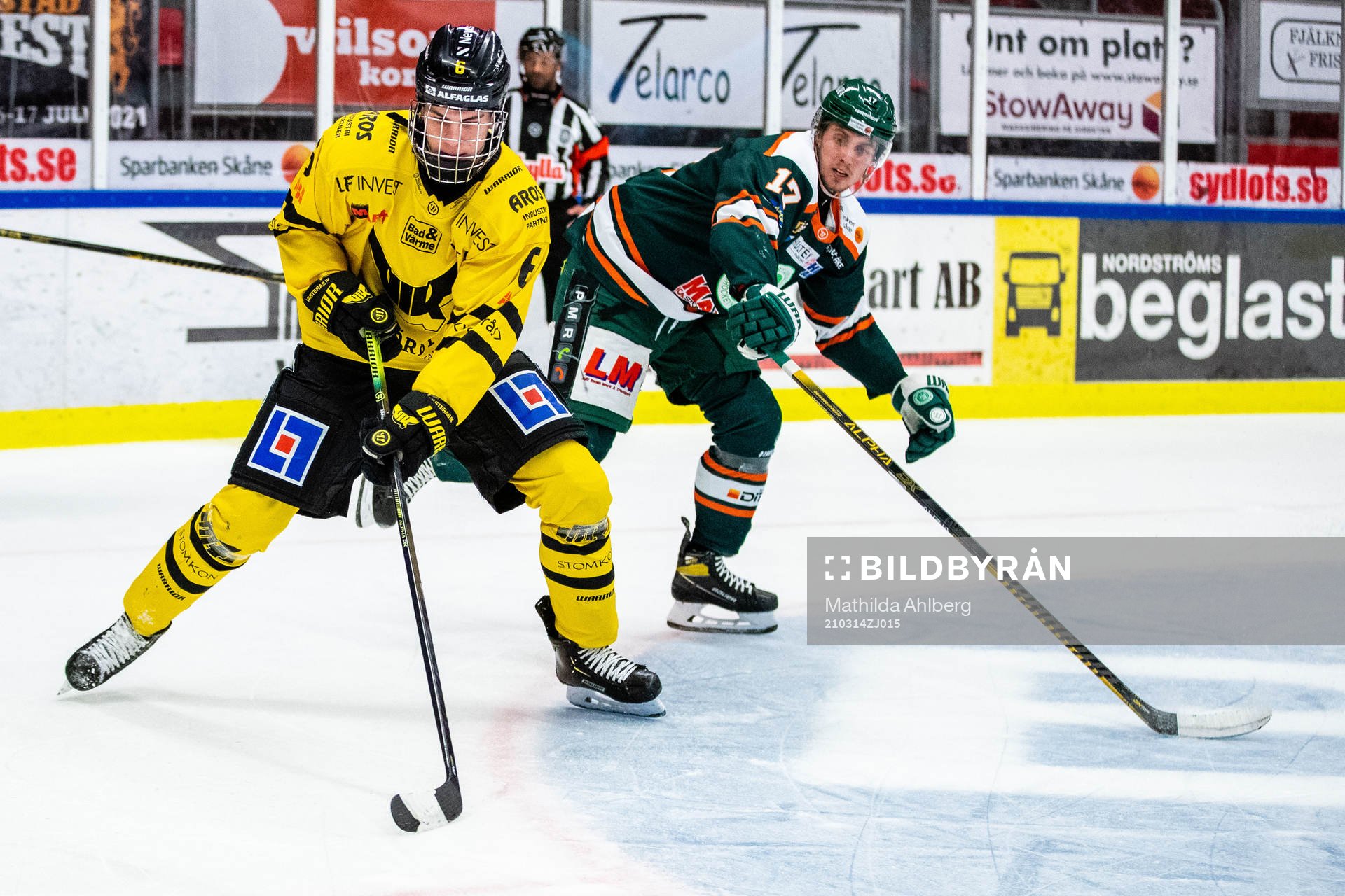 Västerås Gabriel Kangas och Kristianstads Viktor Wahlden