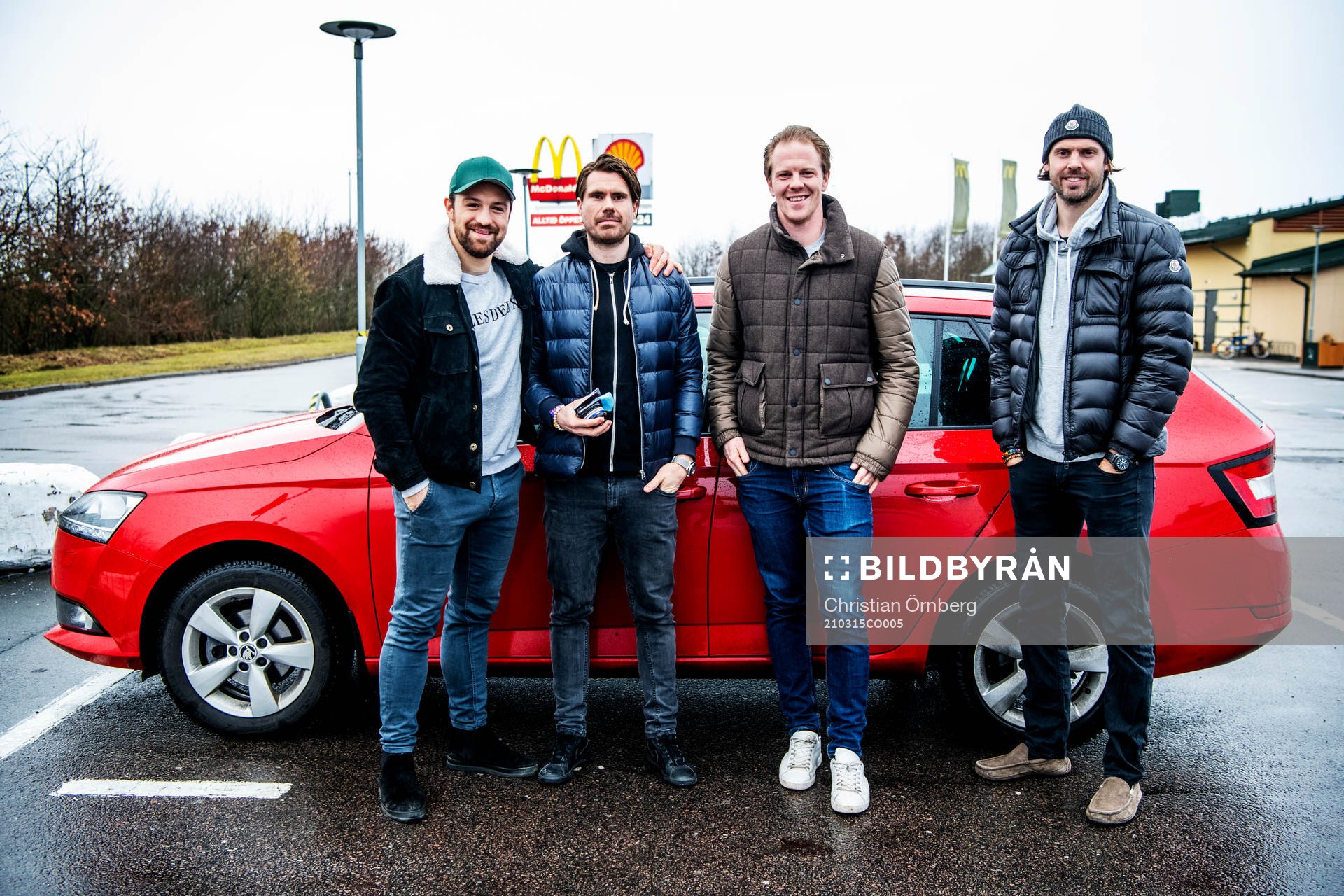 Hockeyspelarn Mattias Persson, Marcus Olsson, Christopher