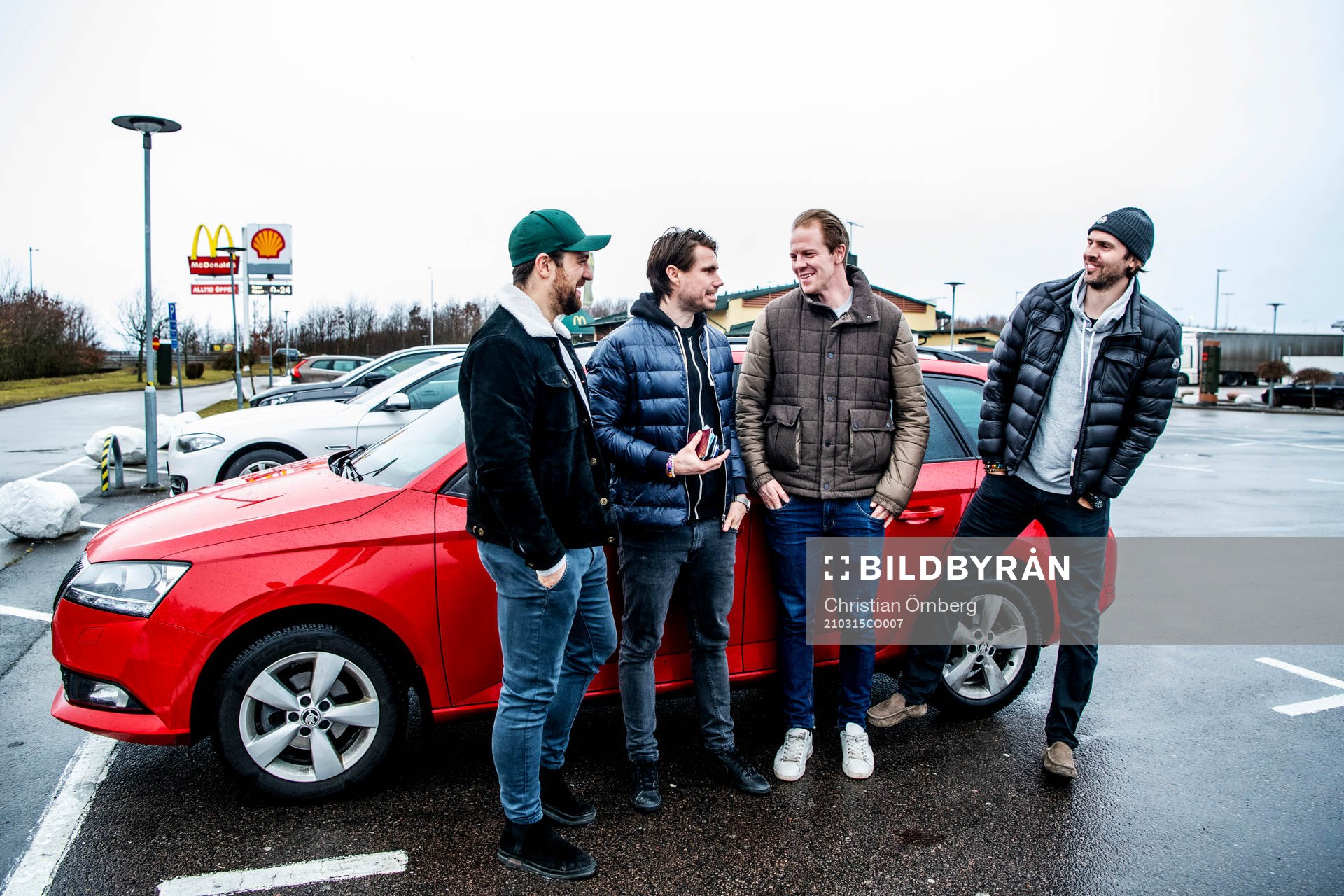 Hockeyspelarn Mattias Persson, Marcus Olsson, Christopher