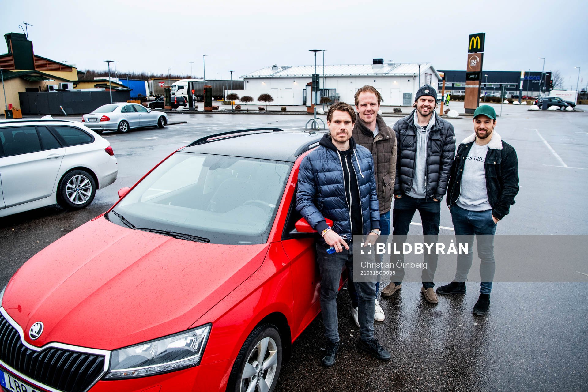 Hockeyspelarn Mattias Persson, Marcus Olsson, Christopher