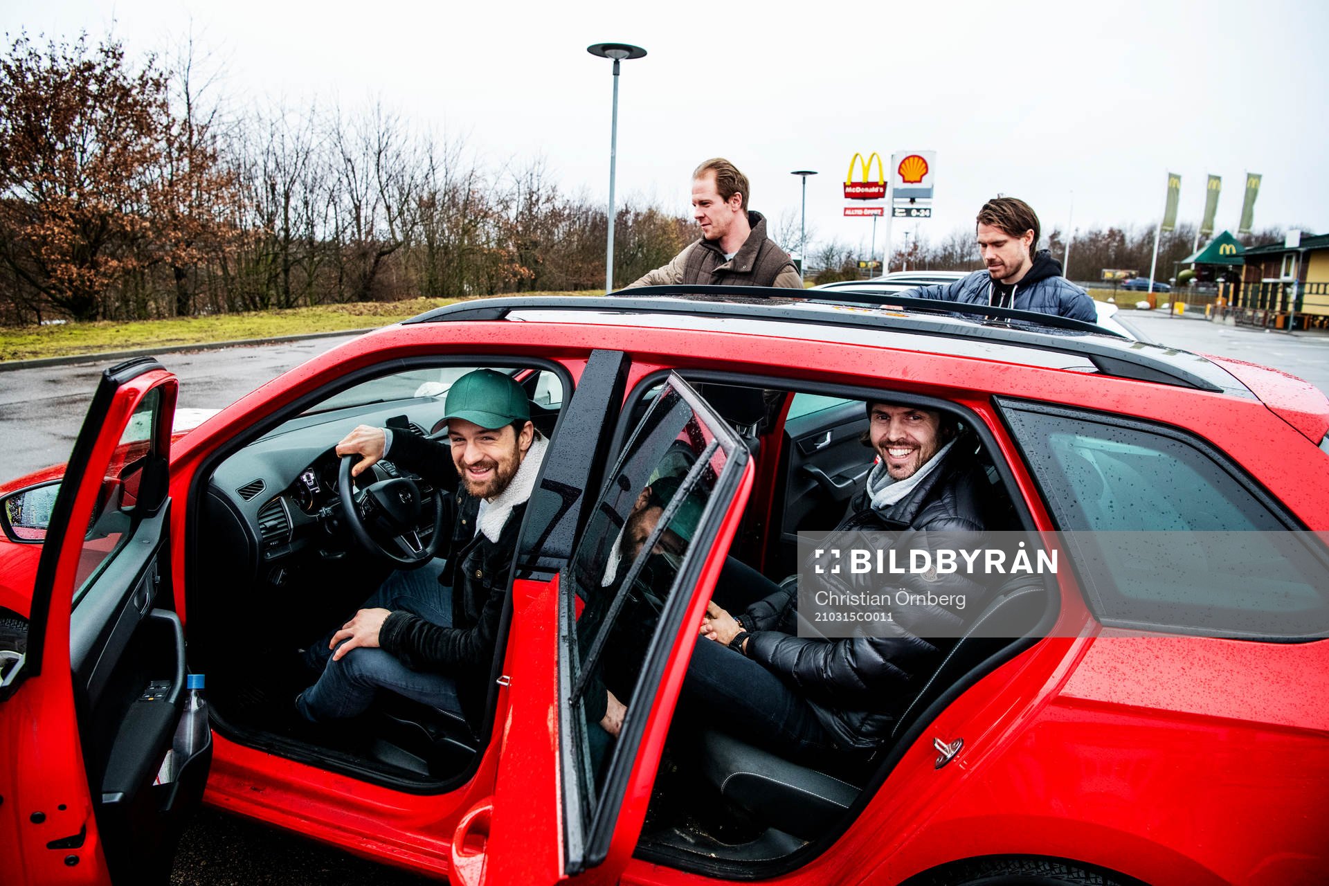 Hockeyspelarn Mattias Persson, Marcus Olsson, Christopher