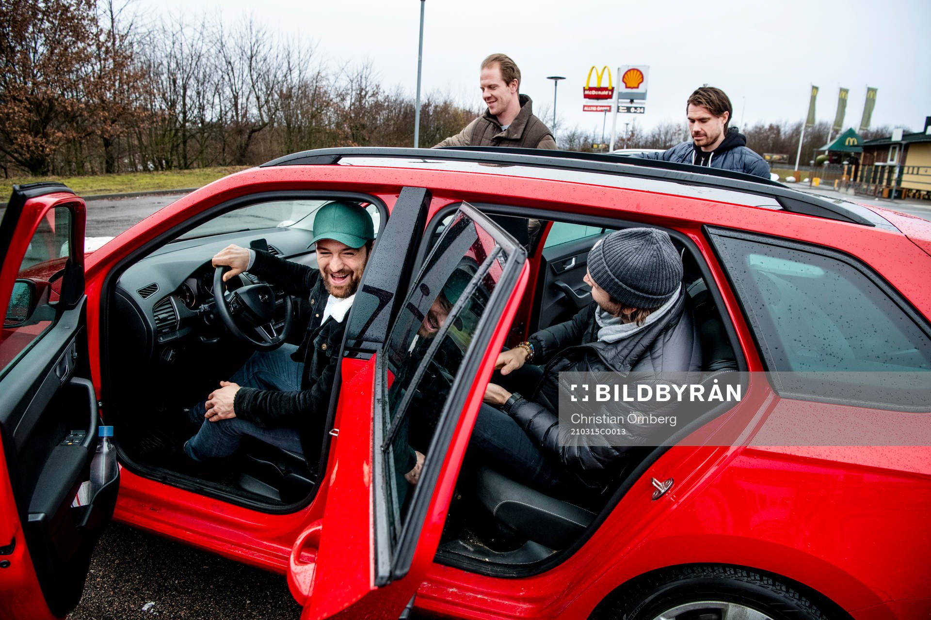 Hockeyspelarn Mattias Persson, Marcus Olsson, Christopher