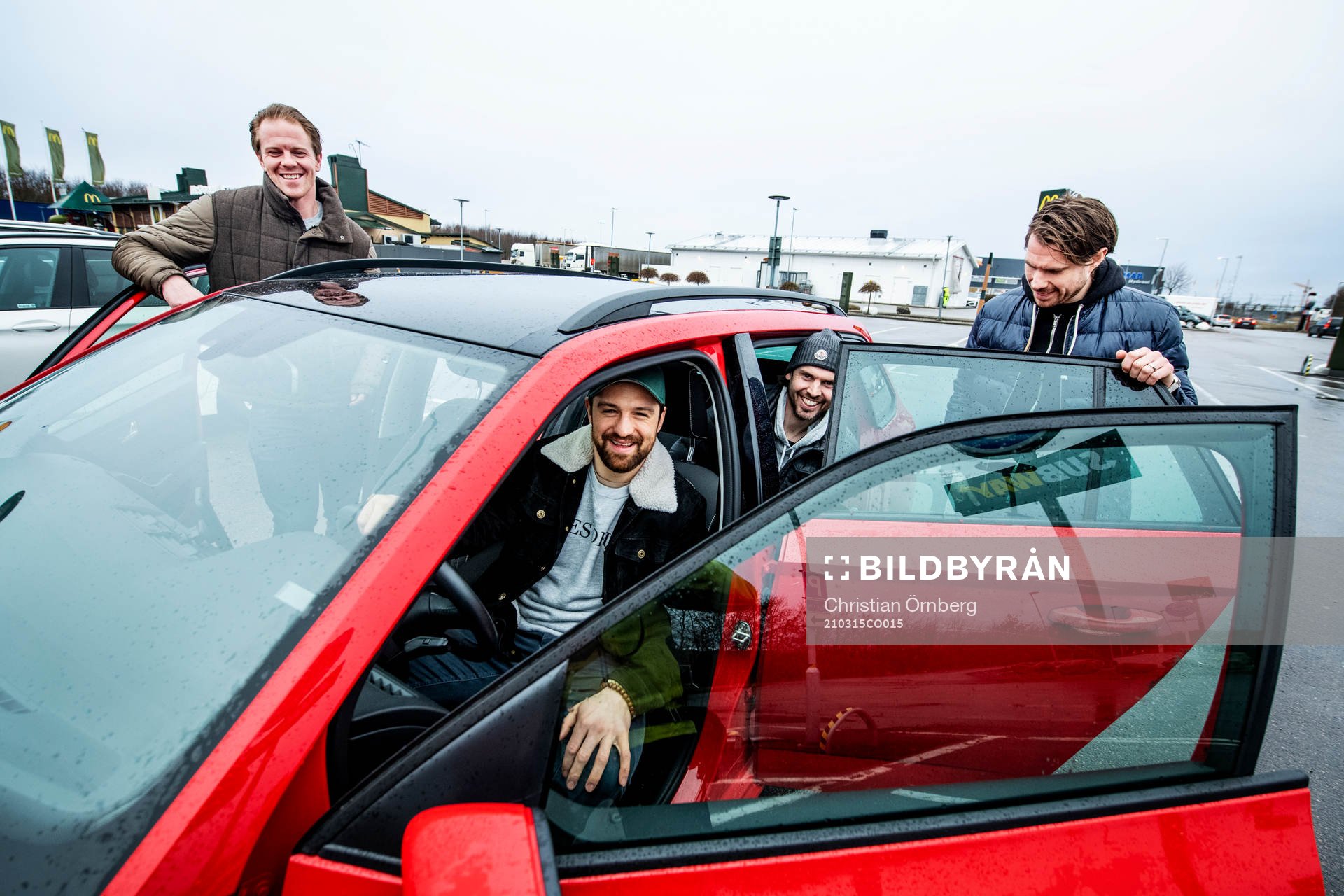 Hockeyspelarn Mattias Persson, Marcus Olsson, Christopher